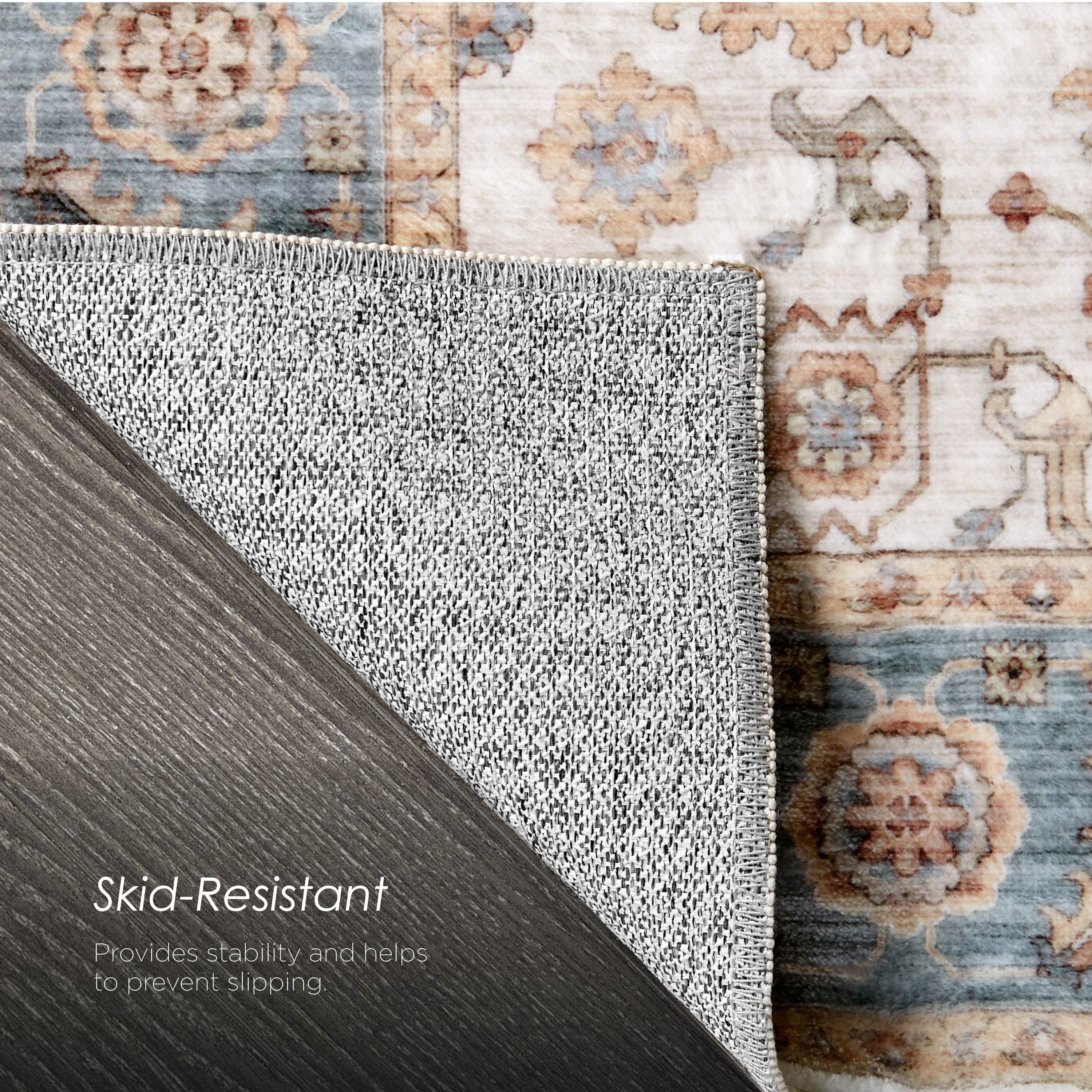 Dalileh Neutral Dream Mink Printed Chenille Rug