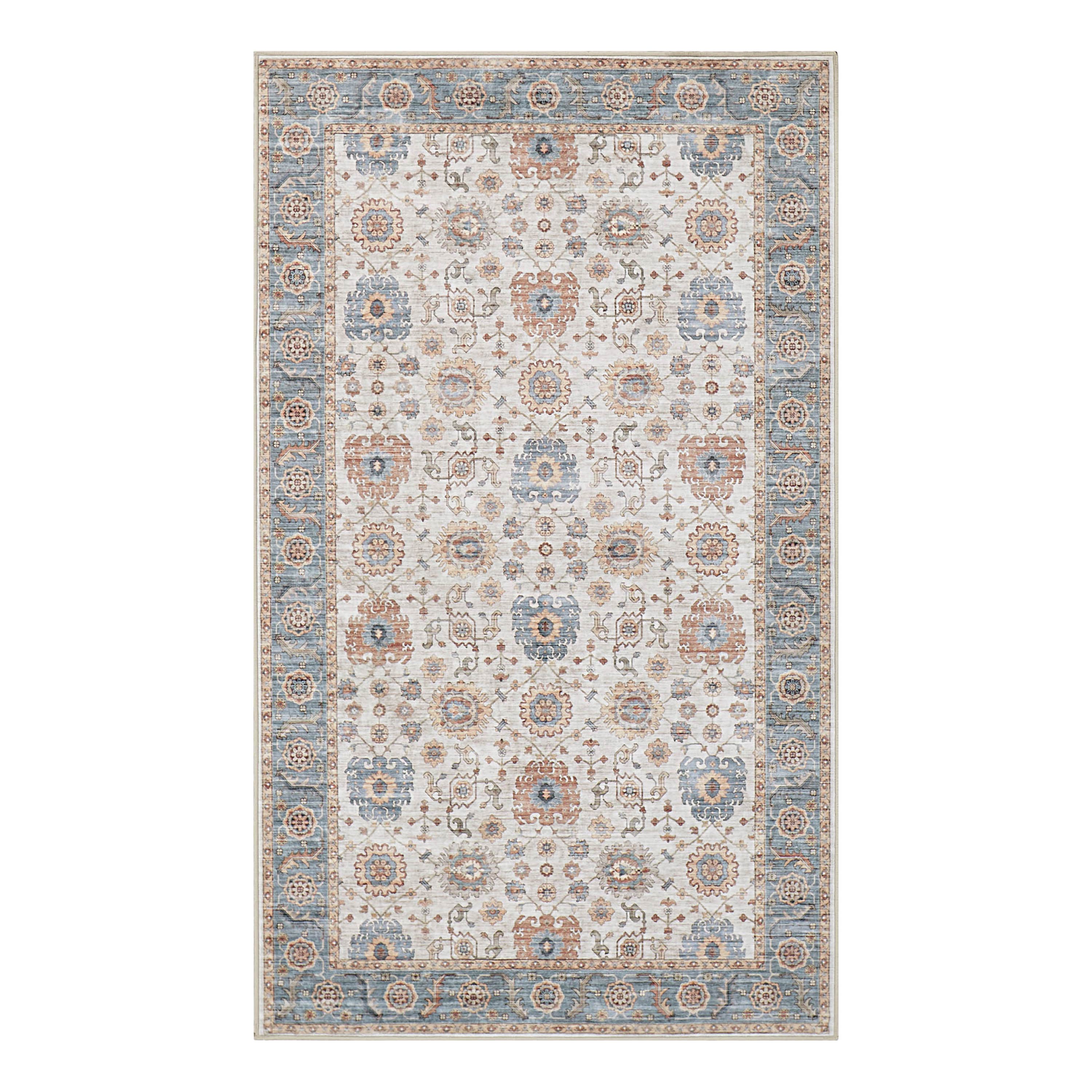 Dalileh Neutral Dream Mink Printed Chenille Rug