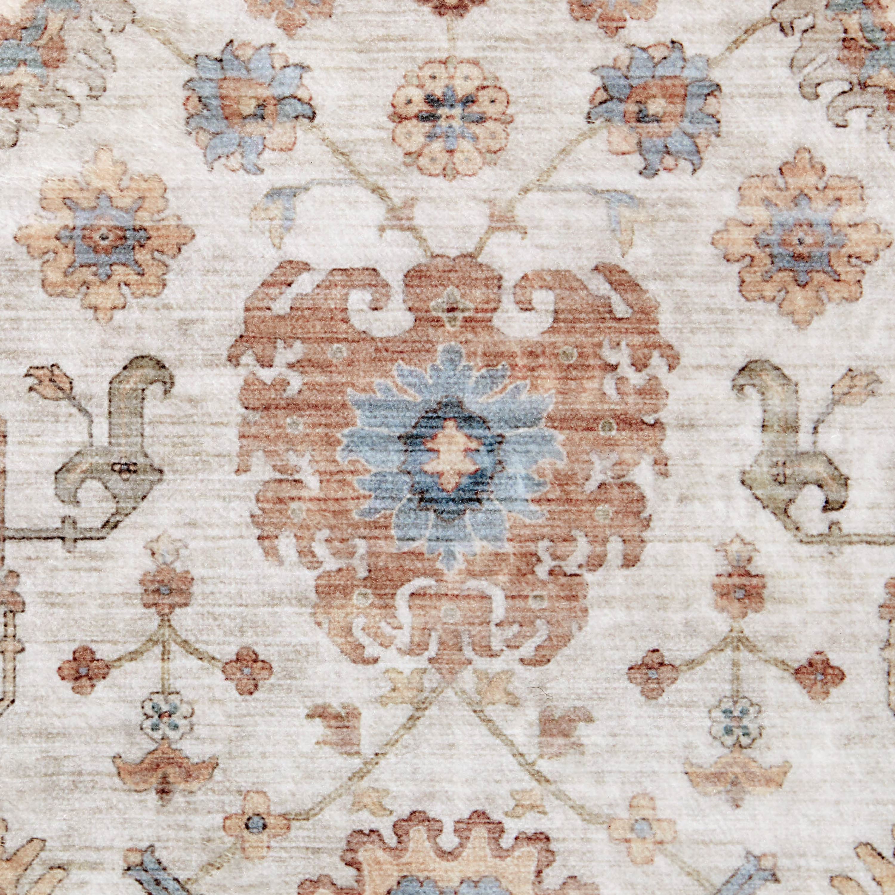 Dalileh Neutral Dream Mink Printed Chenille Rug