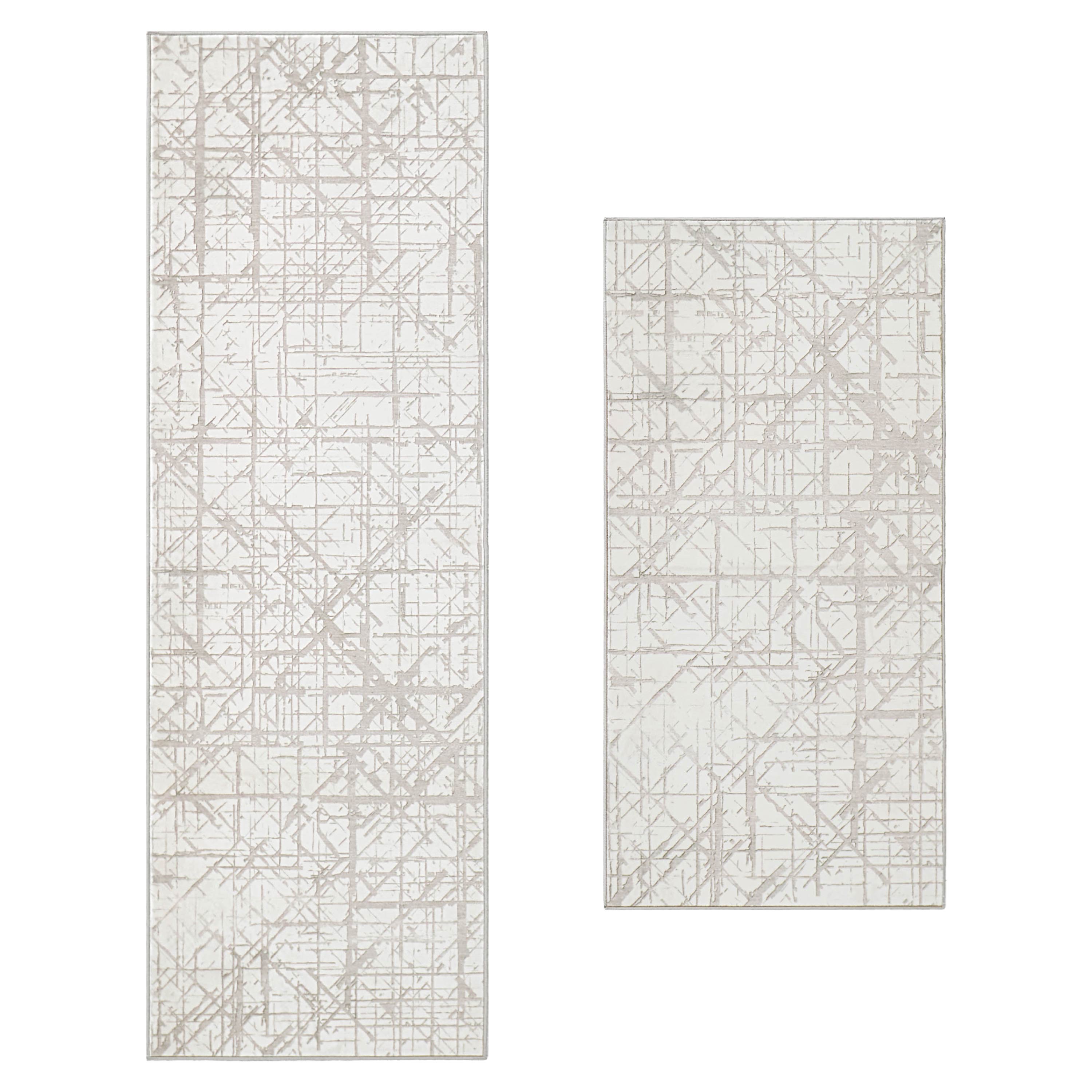 Aria Ivory Dream Mink Printed Chenille Rugs