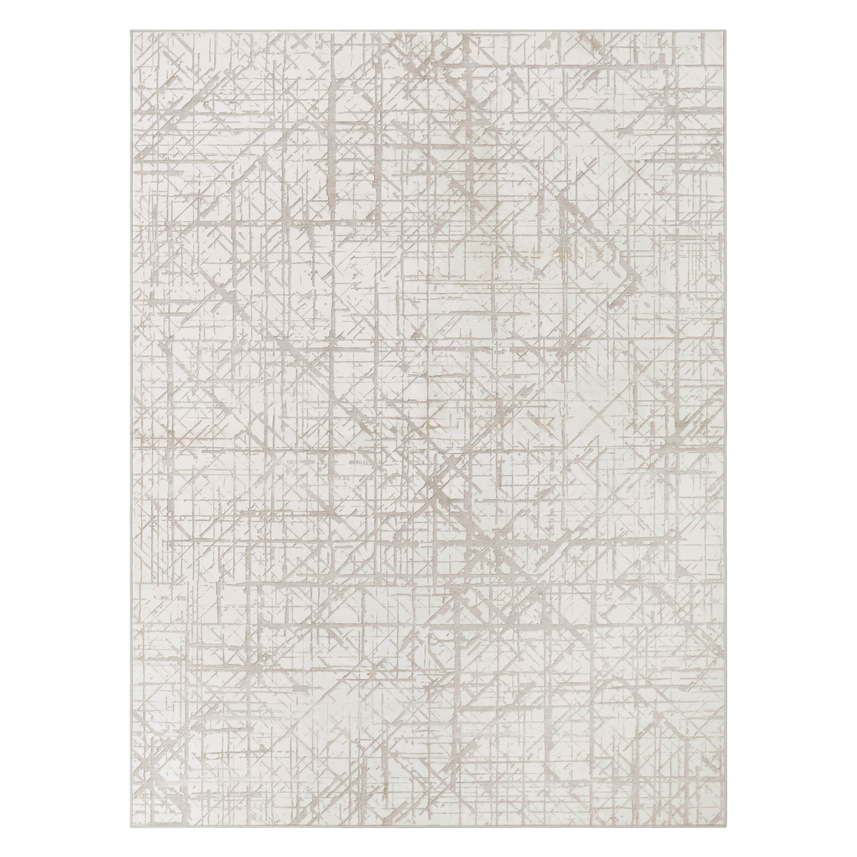 Aria Ivory Dream Mink Printed Chenille Rugs