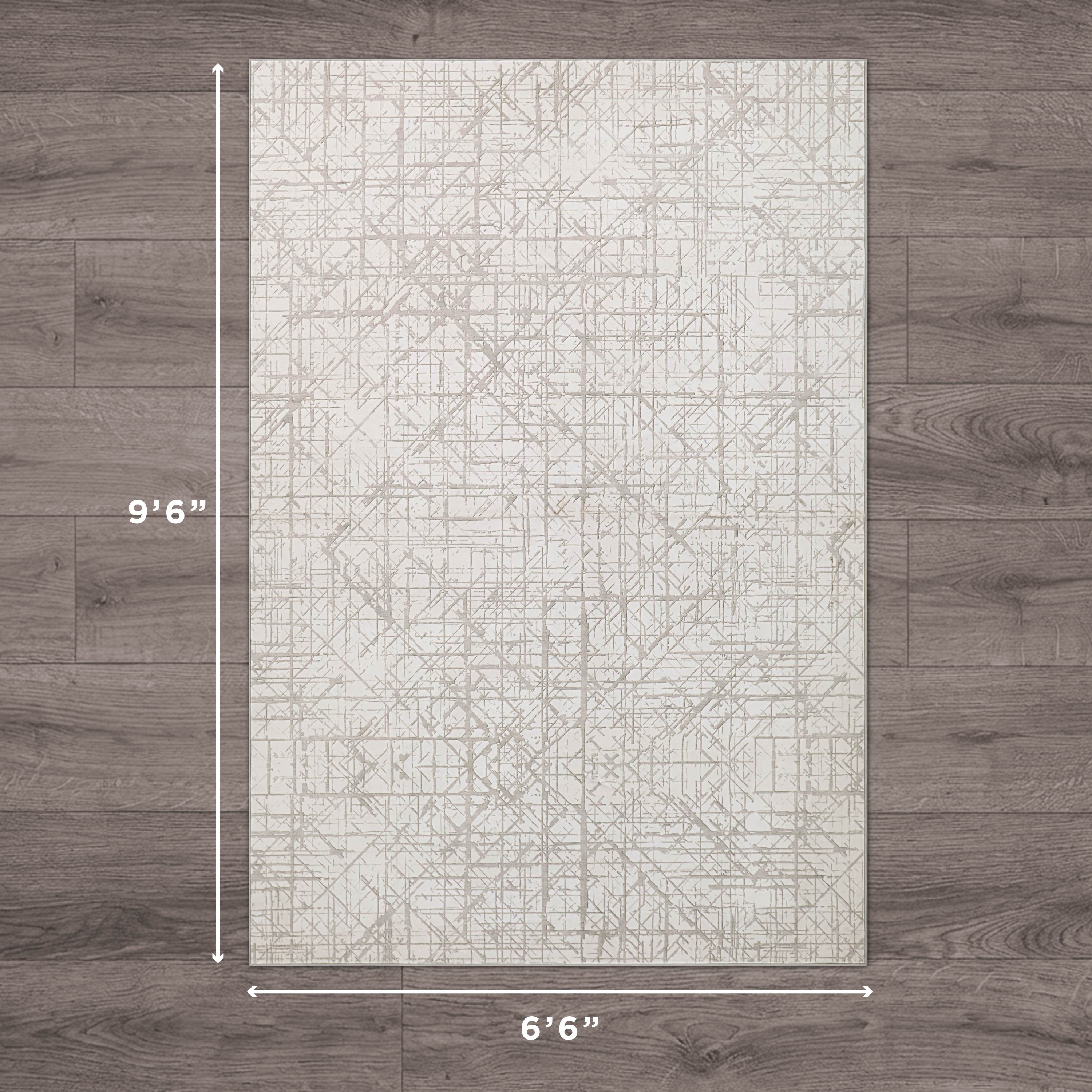 Aria Ivory Dream Mink Printed Chenille Rugs