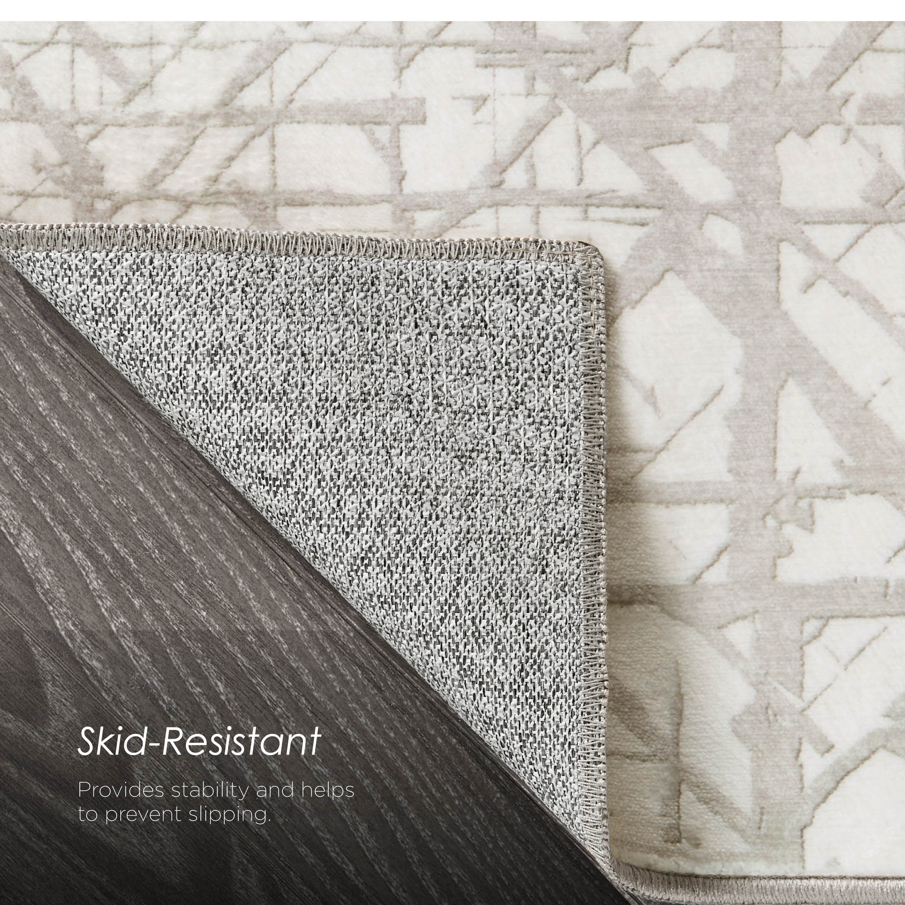 Aria Ivory Dream Mink Printed Chenille Rugs