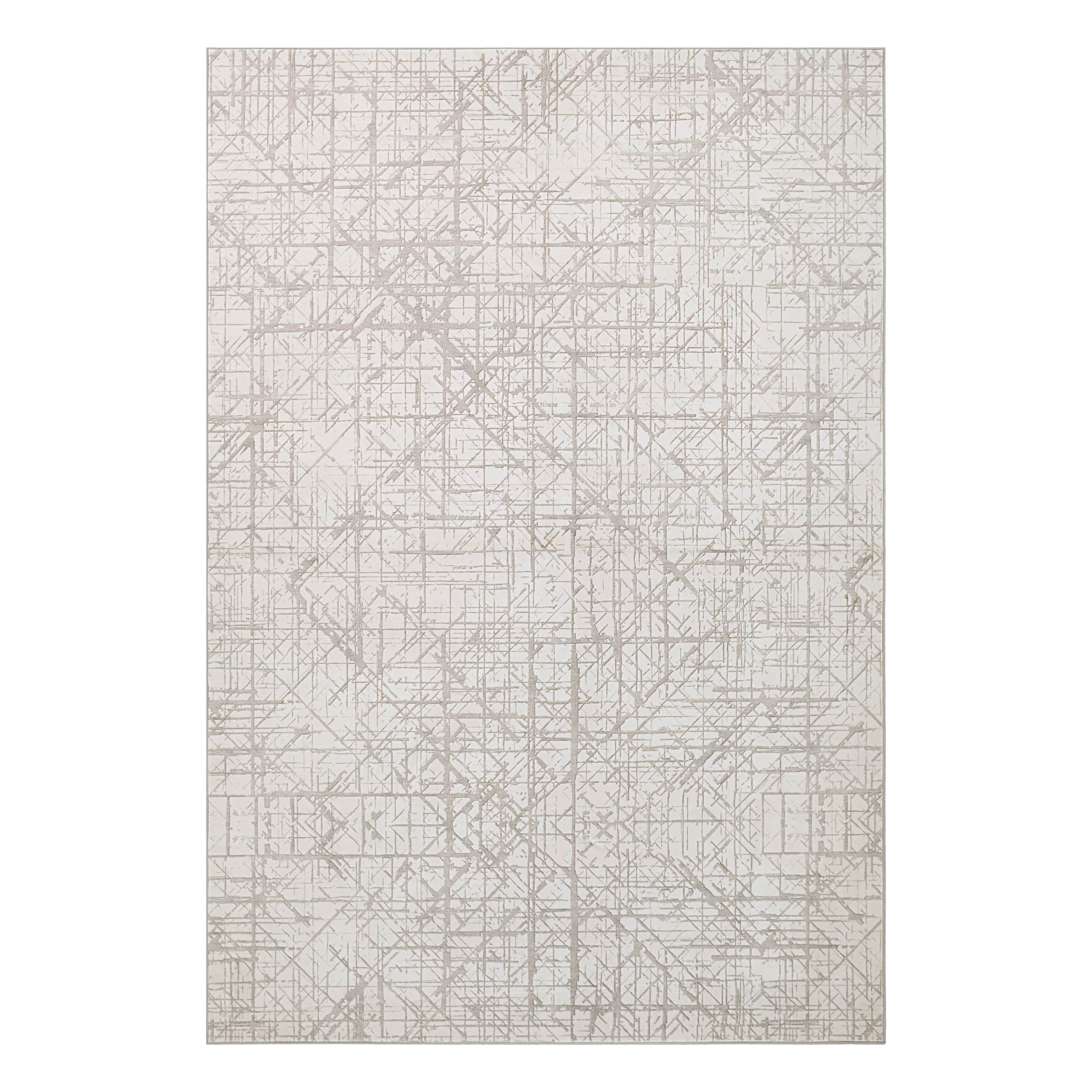 Aria Ivory Dream Mink Printed Chenille Rugs