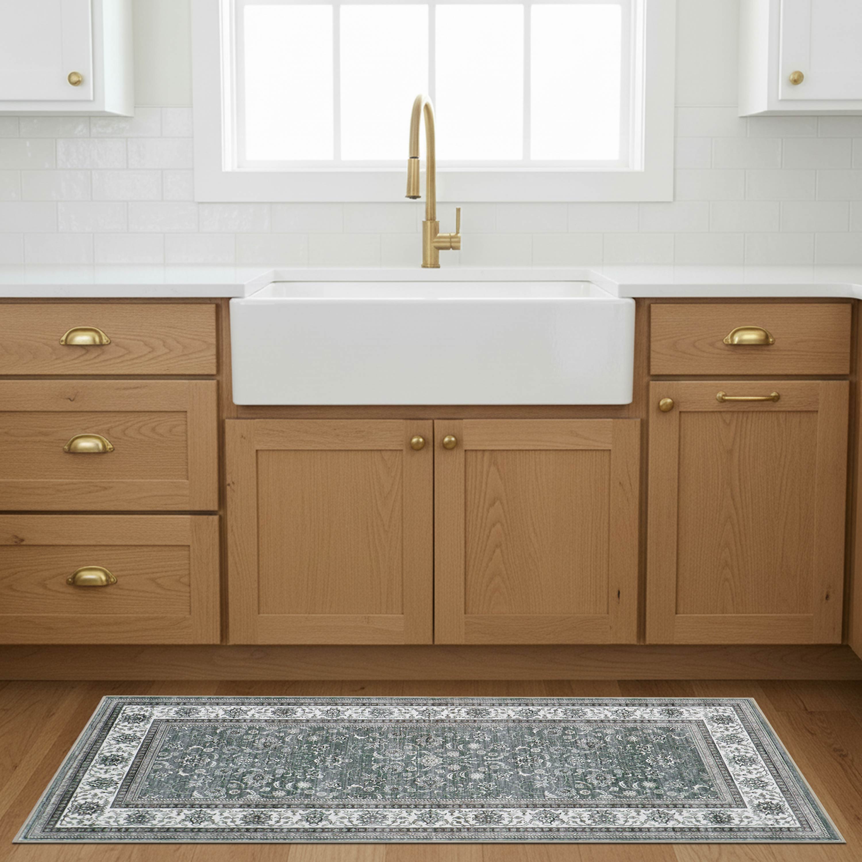 Finley Dream Mink Printed Chenille Rug