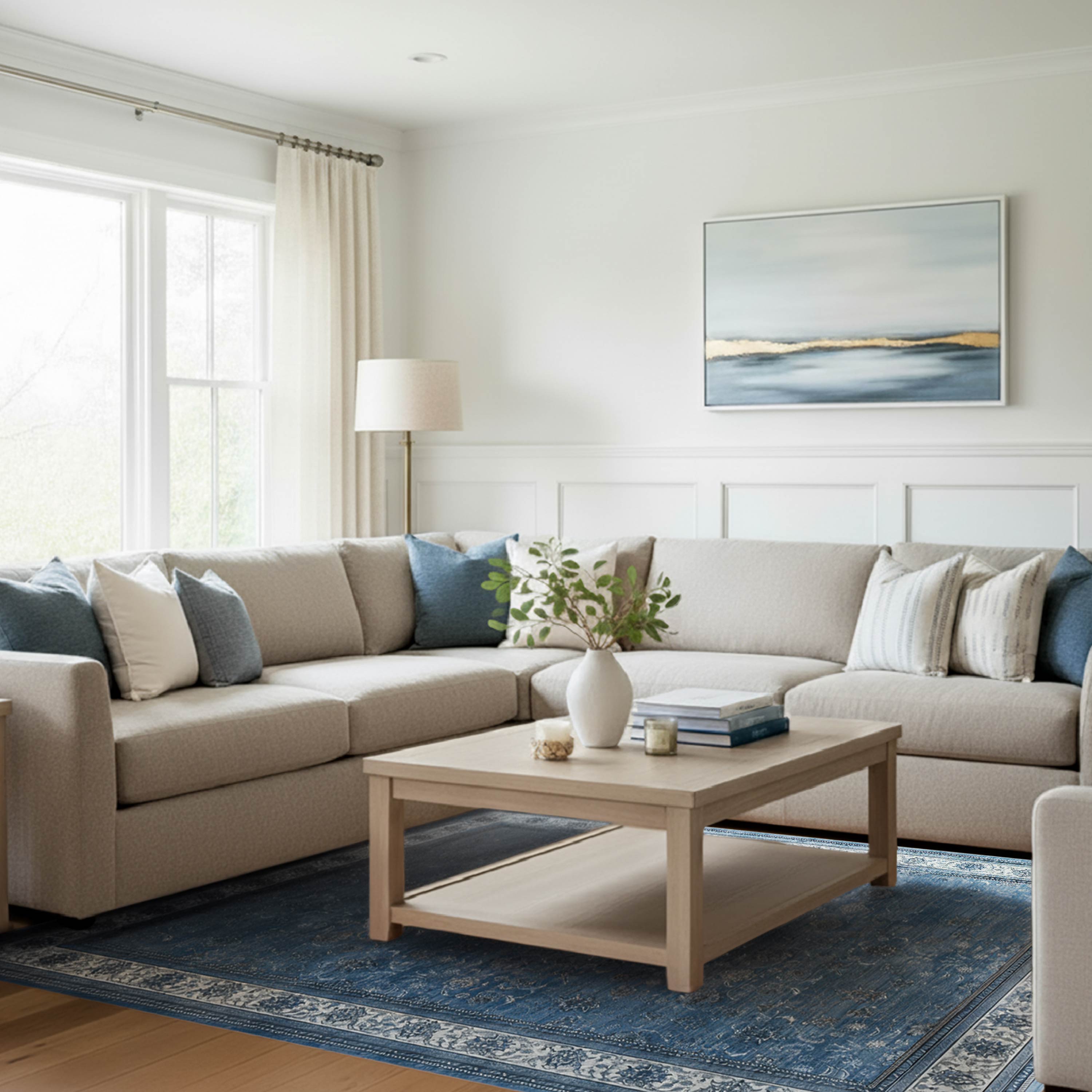 Finley Dream Mink Printed Chenille Rug