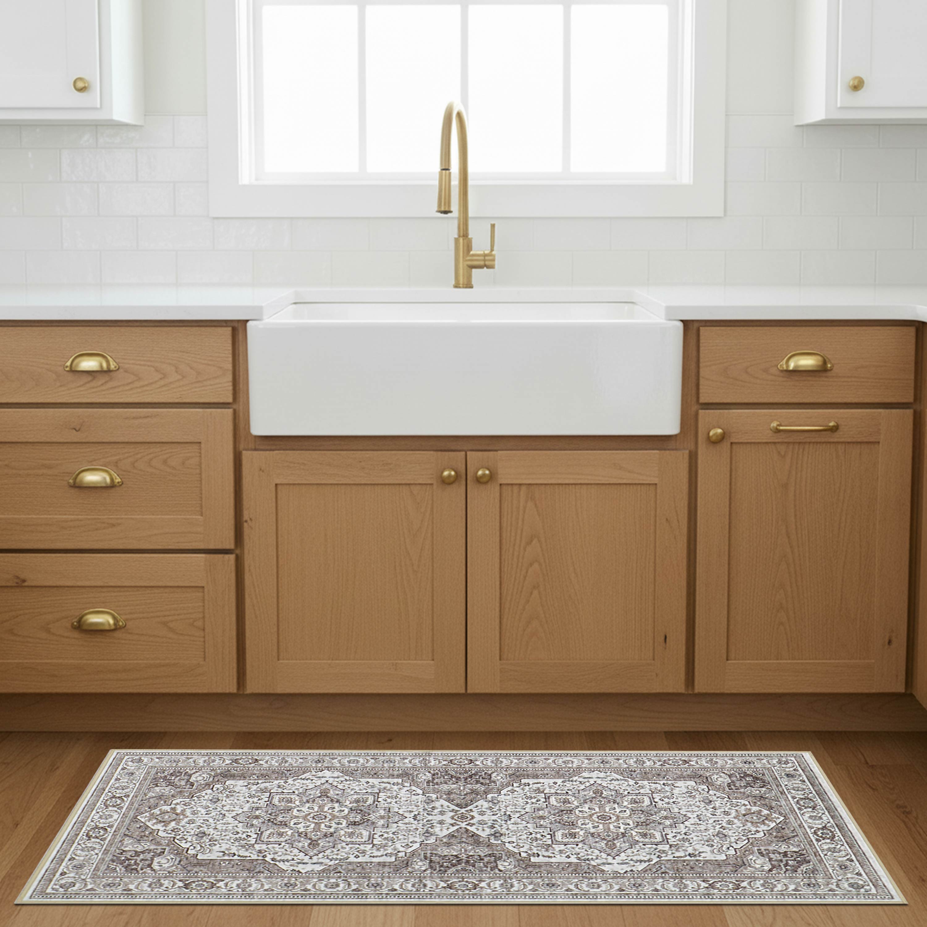Rylan Dream Mink Printed Chenille Rugs