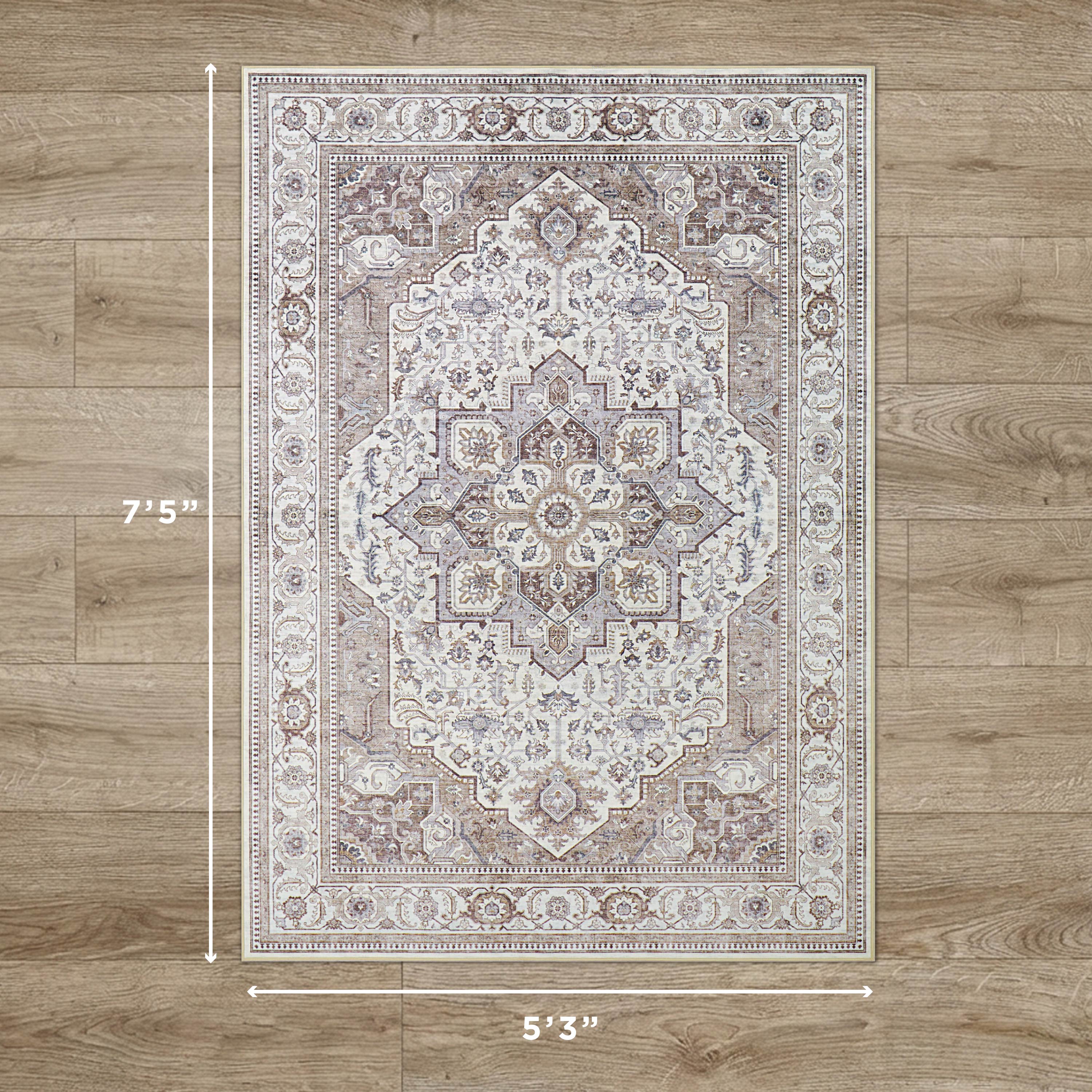 Rylan Dream Mink Printed Chenille Rugs