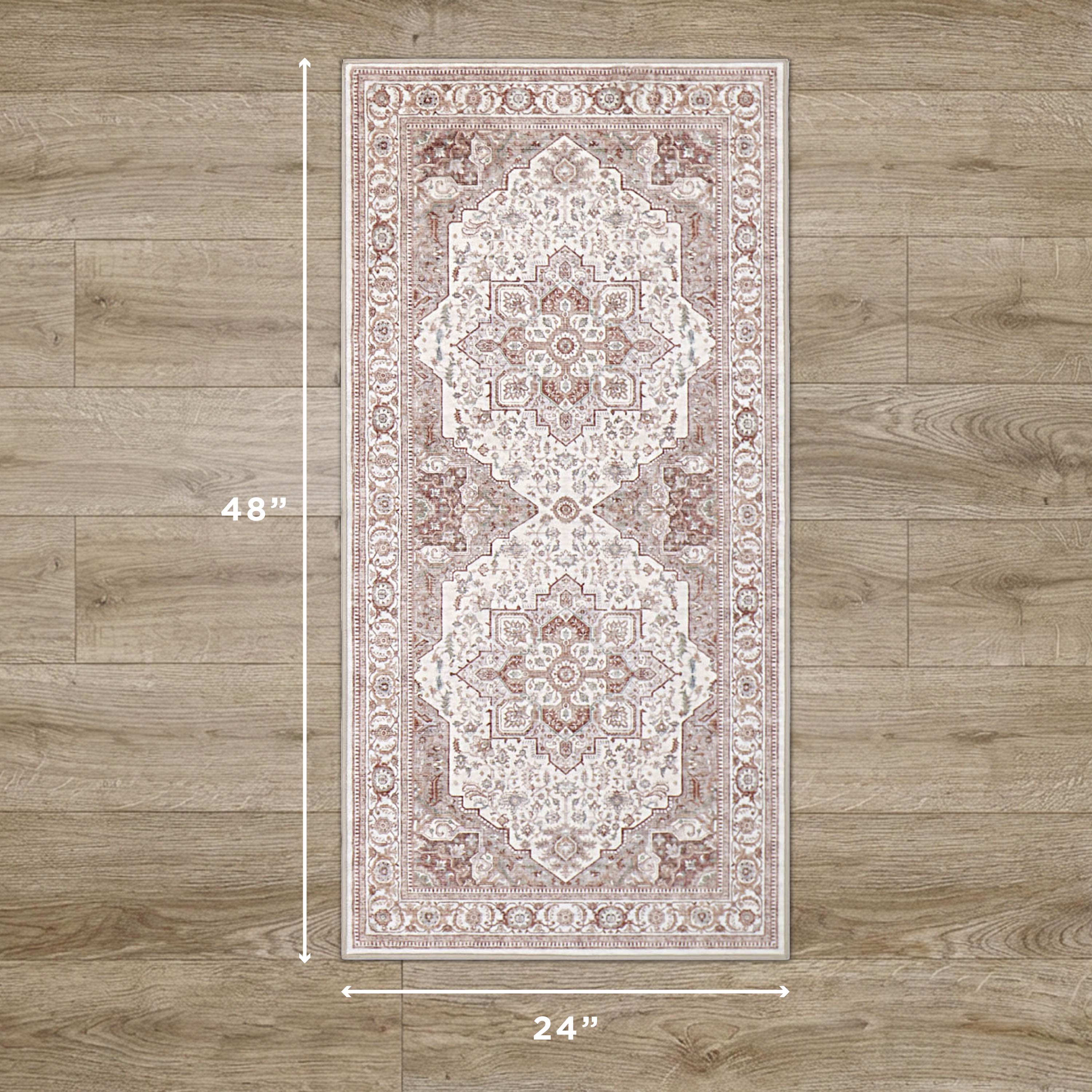 Rylan Dream Mink Printed Chenille Rugs