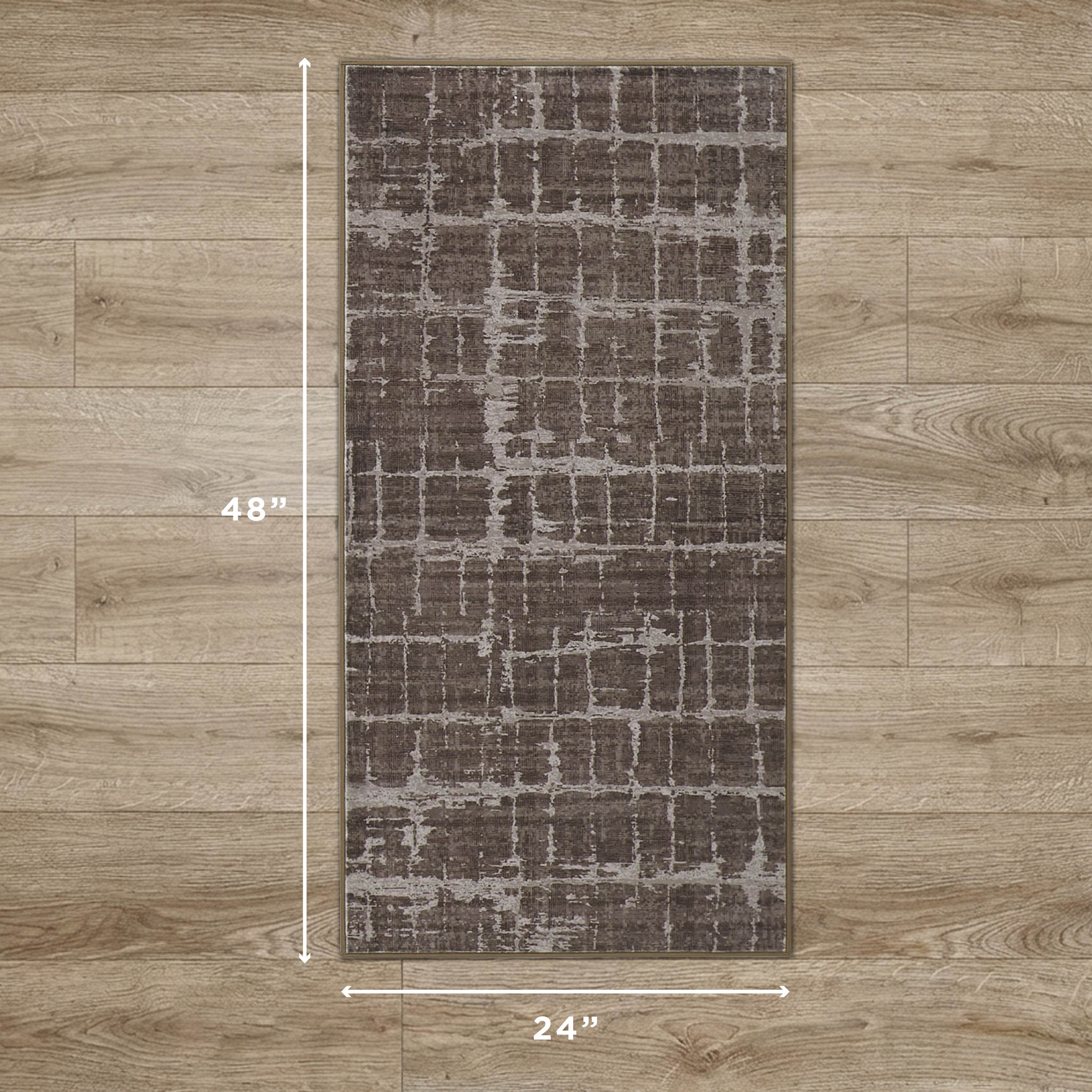 Theo Dream Mink Printed Chenille Rug