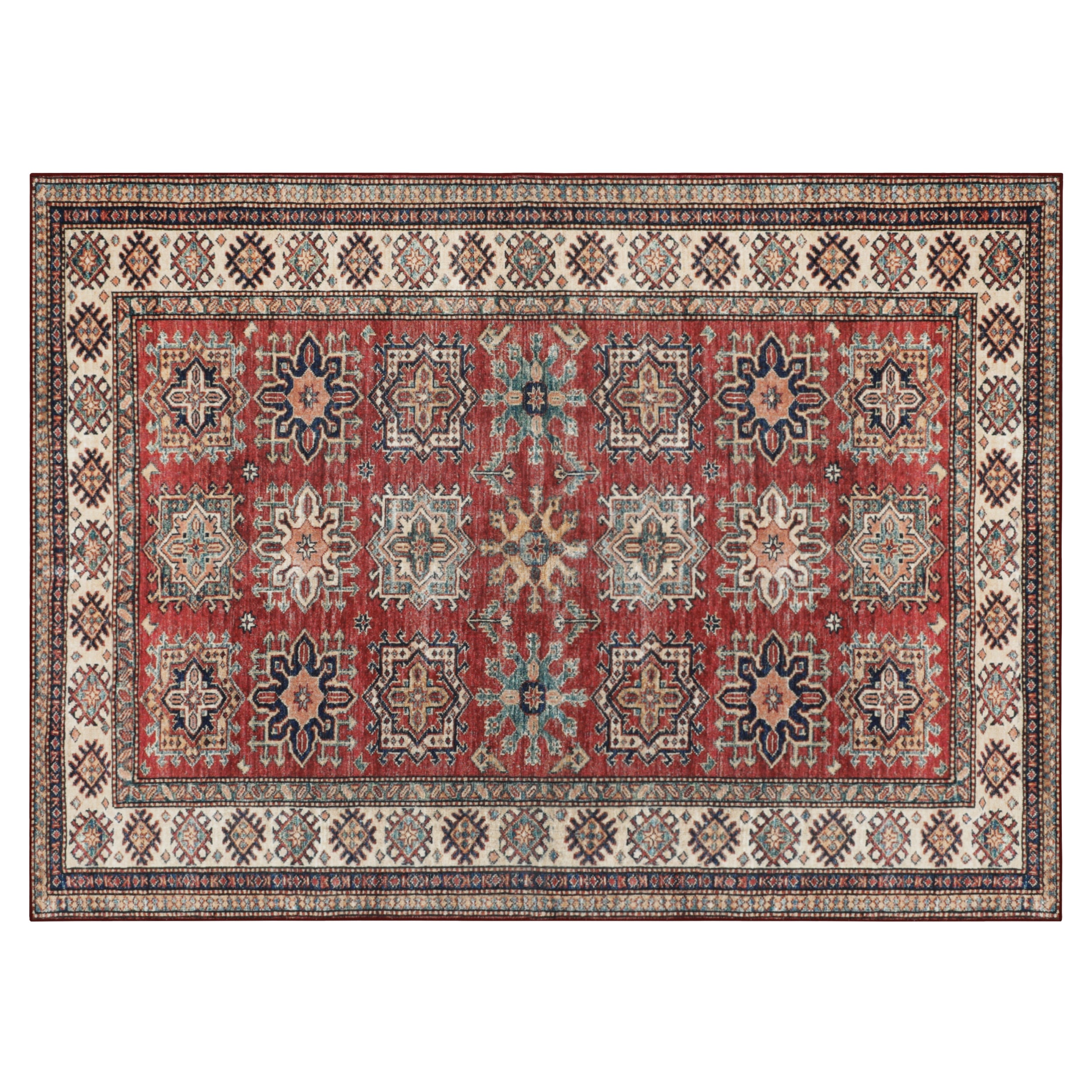 Red Minot Imagine Printed Chenille Rug