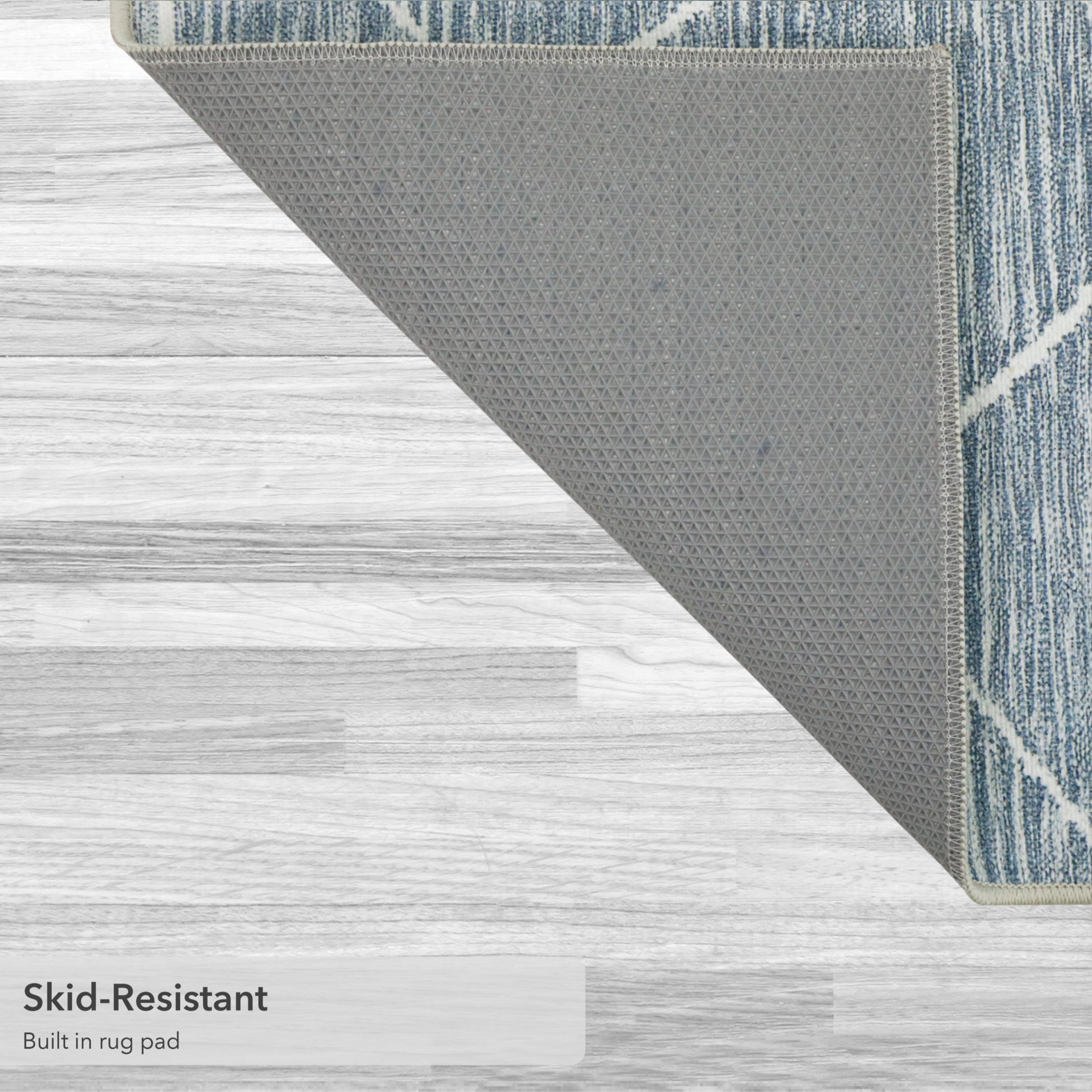 Blue Grey Seta Imagine Printed Chenille