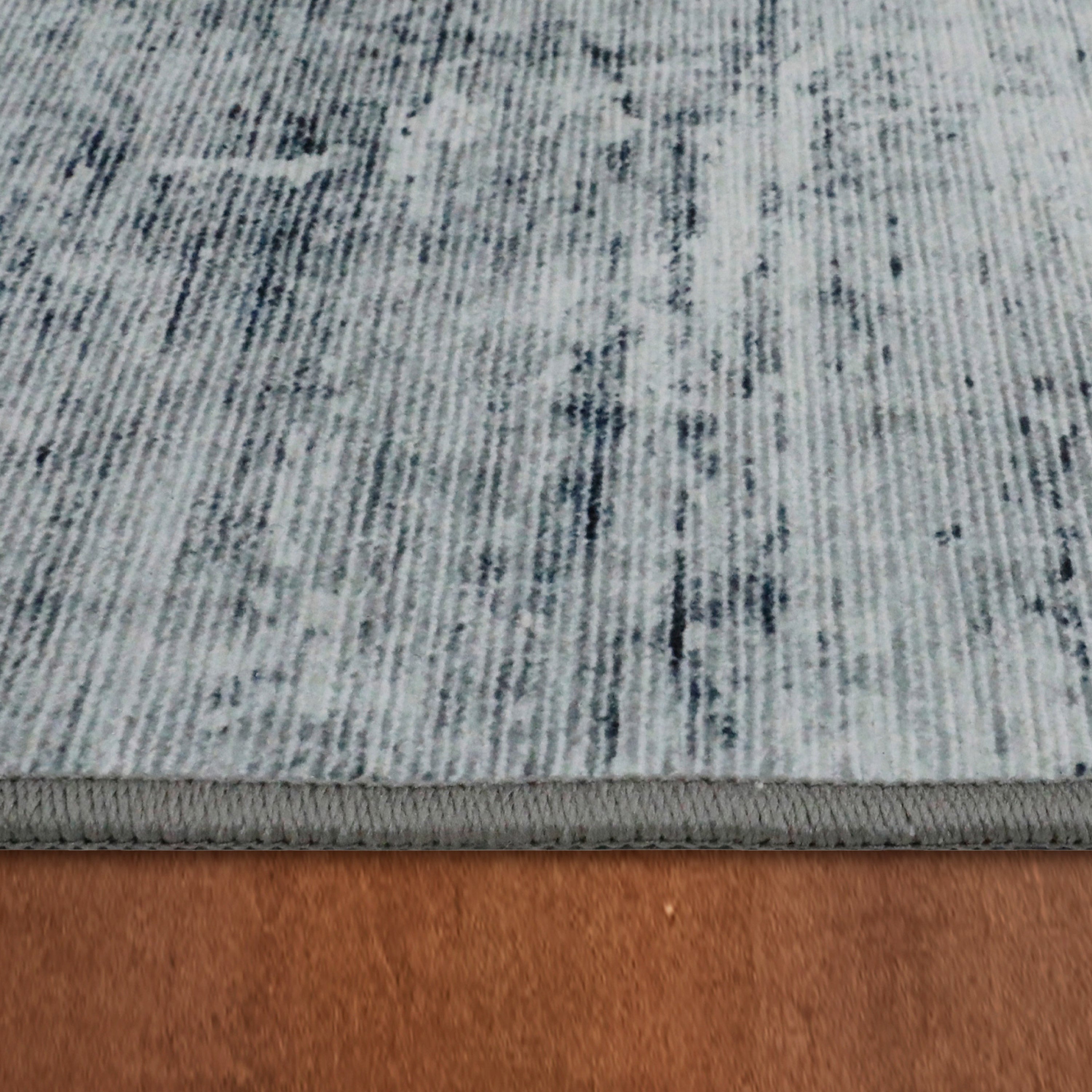 Blue Hazen Abstract Imagine Printed Chenille