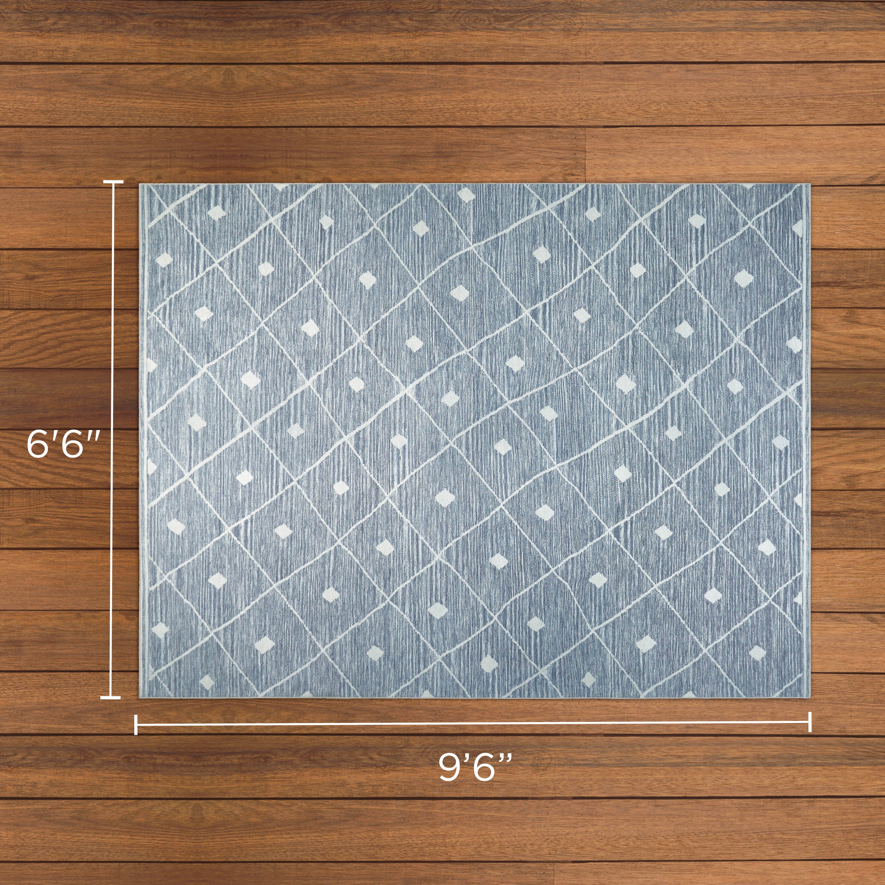 Blue Grey Seta Imagine Printed Chenille