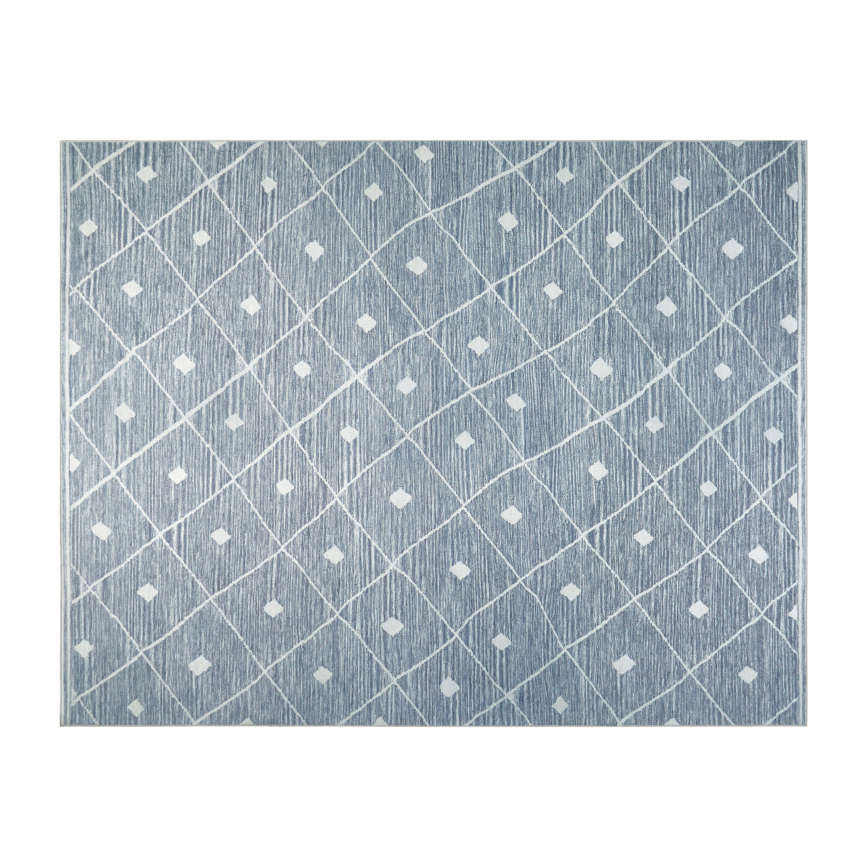 Blue Grey Seta Imagine Printed Chenille