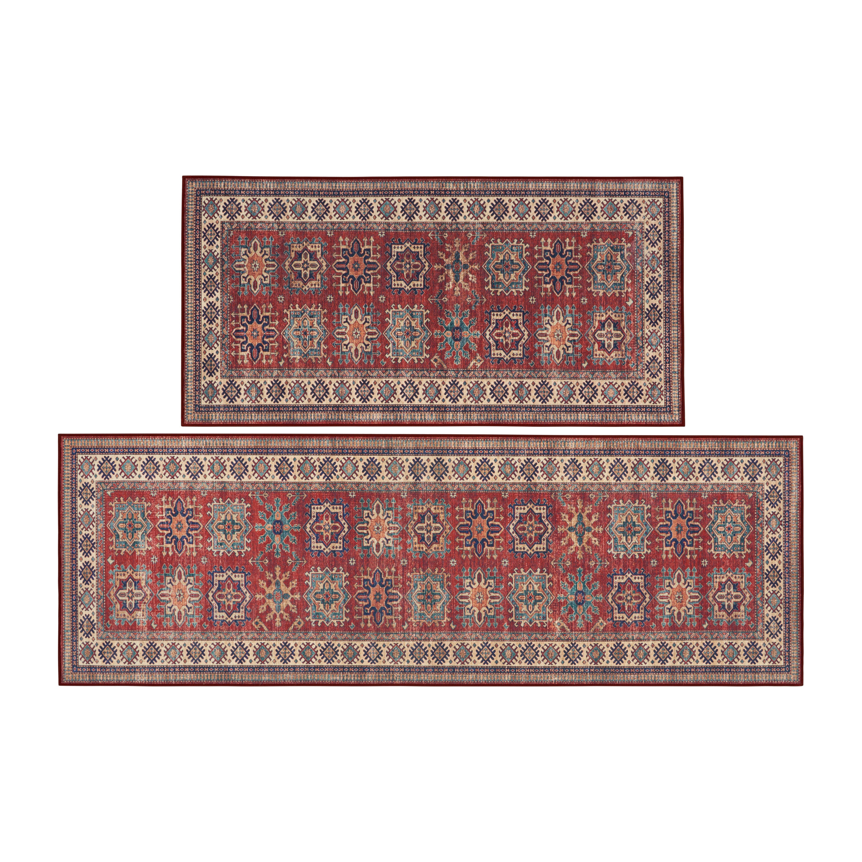 Red Minot Imagine Printed Chenille Rug