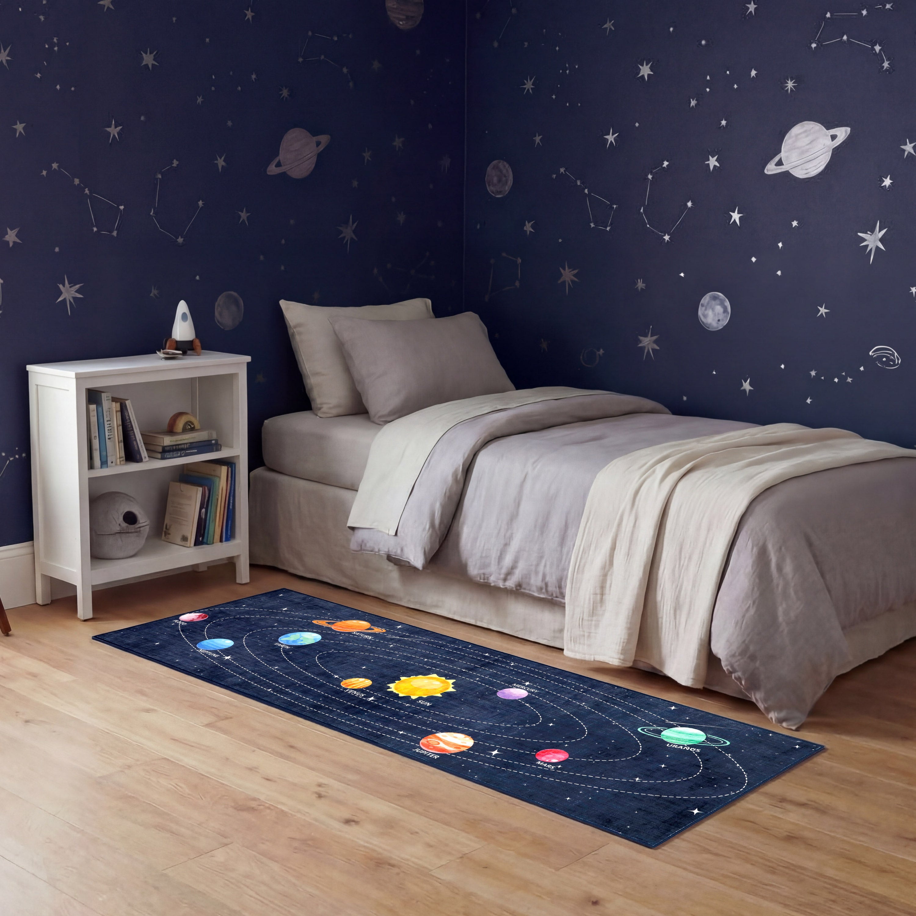 Wyatt & Ash Kids Finley Space Washable Rug