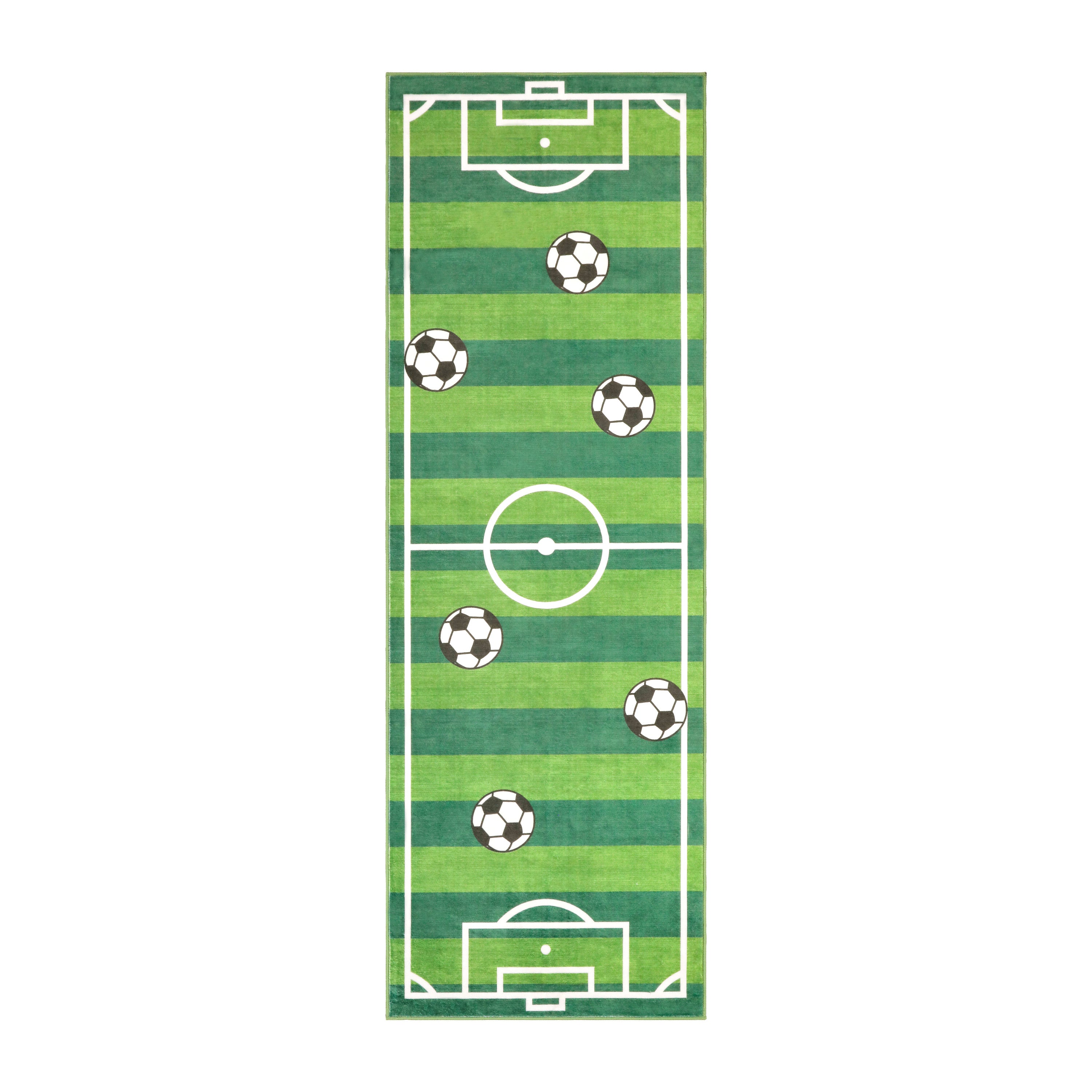 Wyatt & Ash Kids Finley Soccer Field Washable Rug