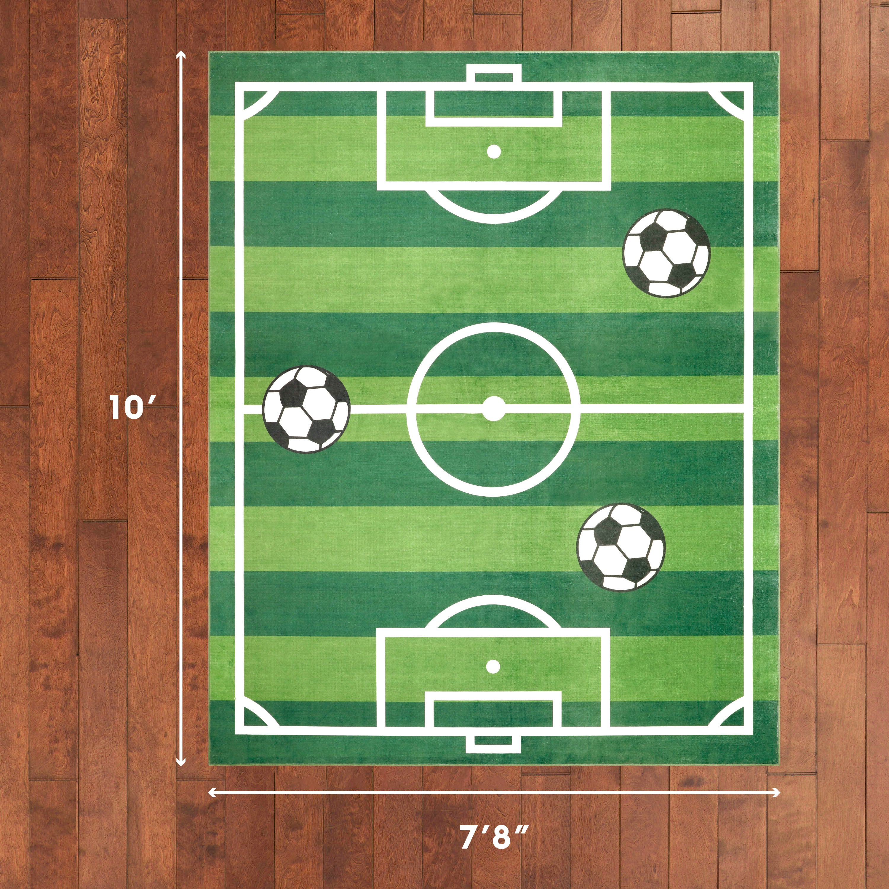 Wyatt & Ash Kids Finley Soccer Field Washable Rug