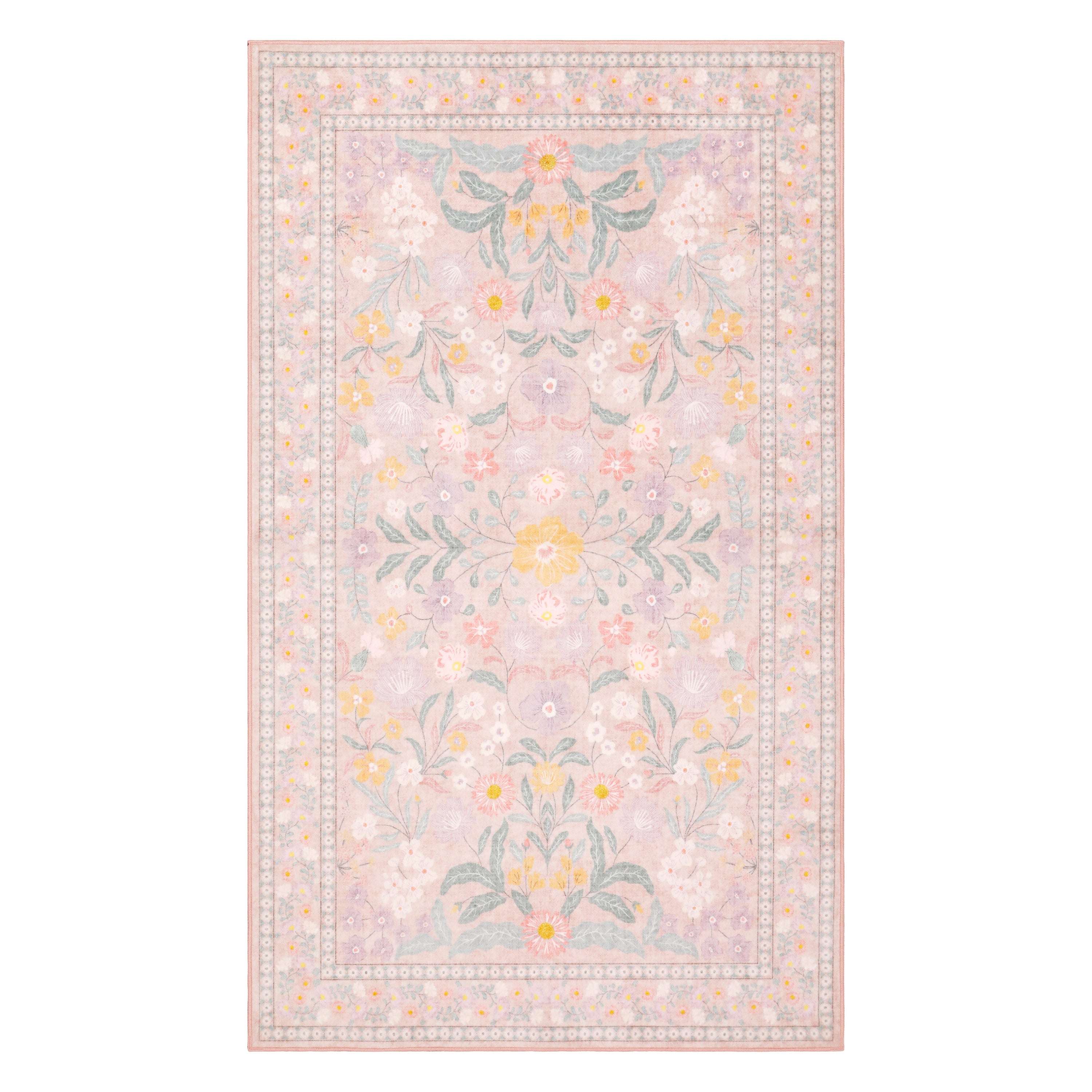 Wyatt & Ash Finley Floral Washable Rug
