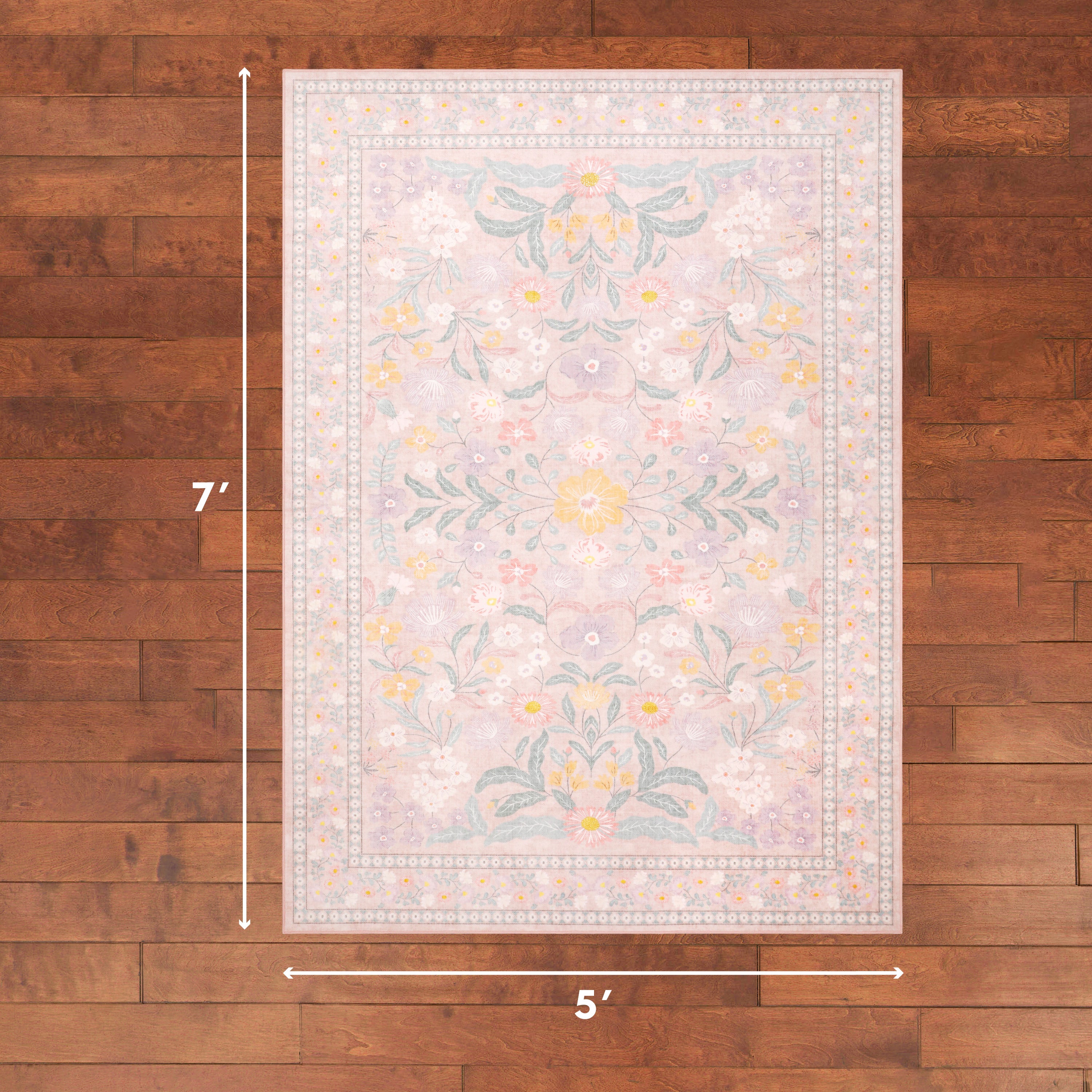 Wyatt & Ash Finley Floral Washable Rug