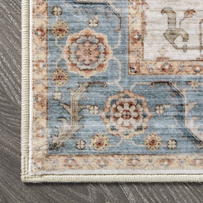 Dalileh Neutral Dream Mink Printed Chenille Rug