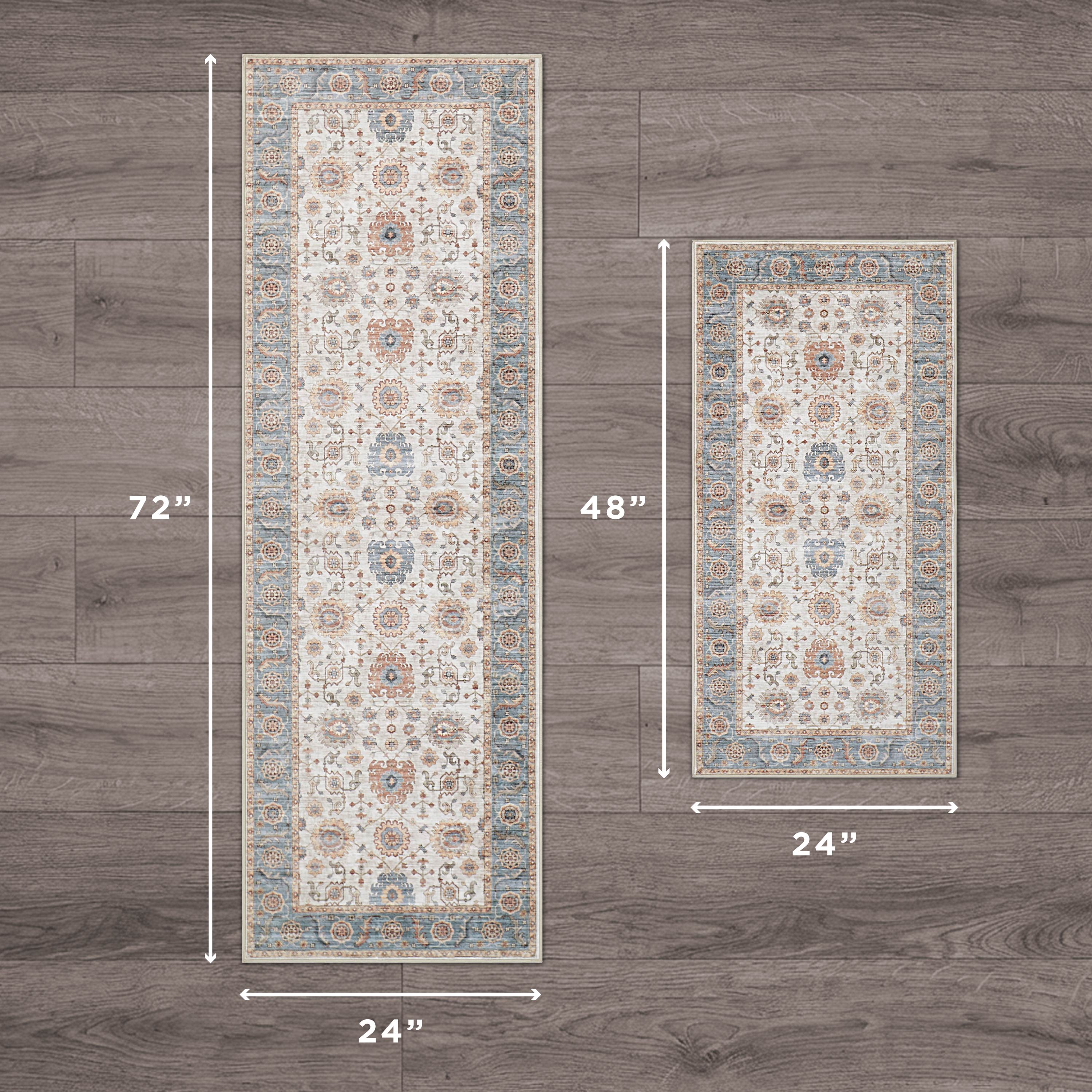 Dalileh Neutral Dream Mink Printed Chenille Rug