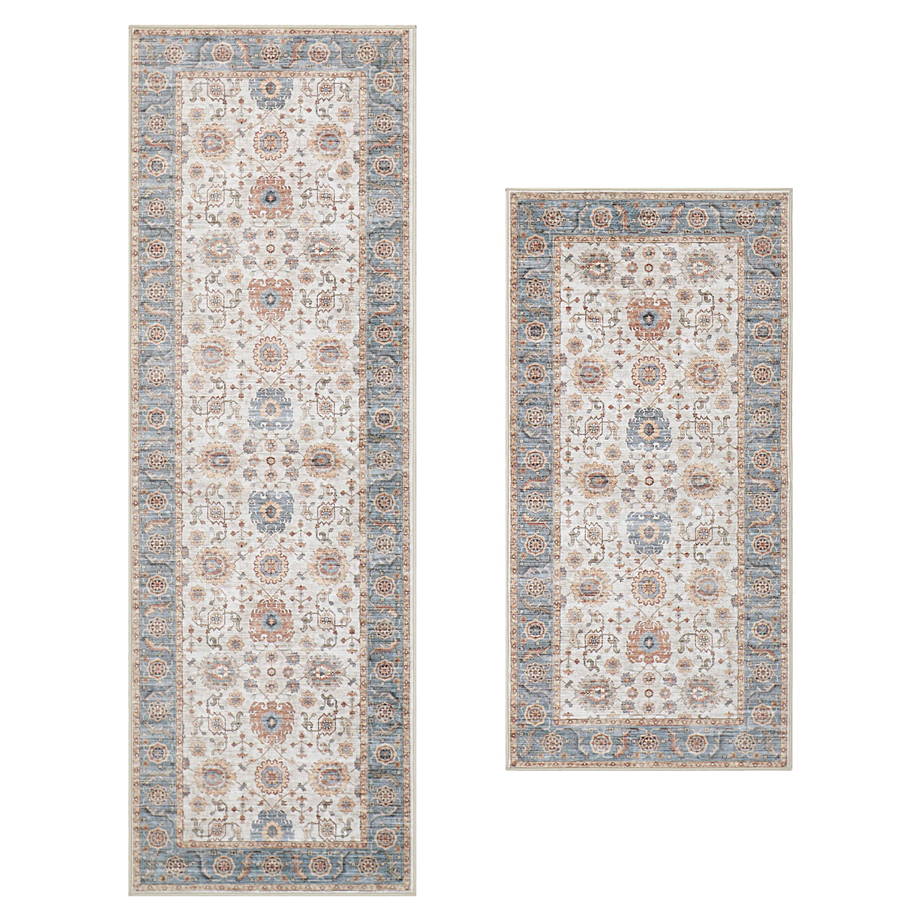 Dalileh Neutral Dream Mink Printed Chenille Rug