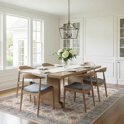 Dalileh Neutral Dream Mink Printed Chenille Rug