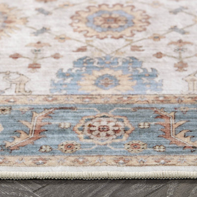 Dalileh Neutral Dream Mink Printed Chenille Rug