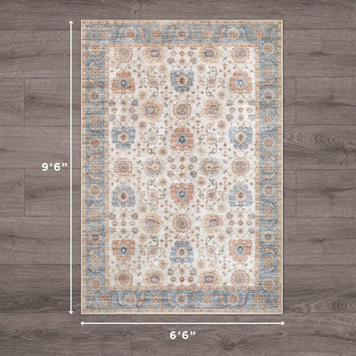 Dalileh Neutral Dream Mink Printed Chenille Rug