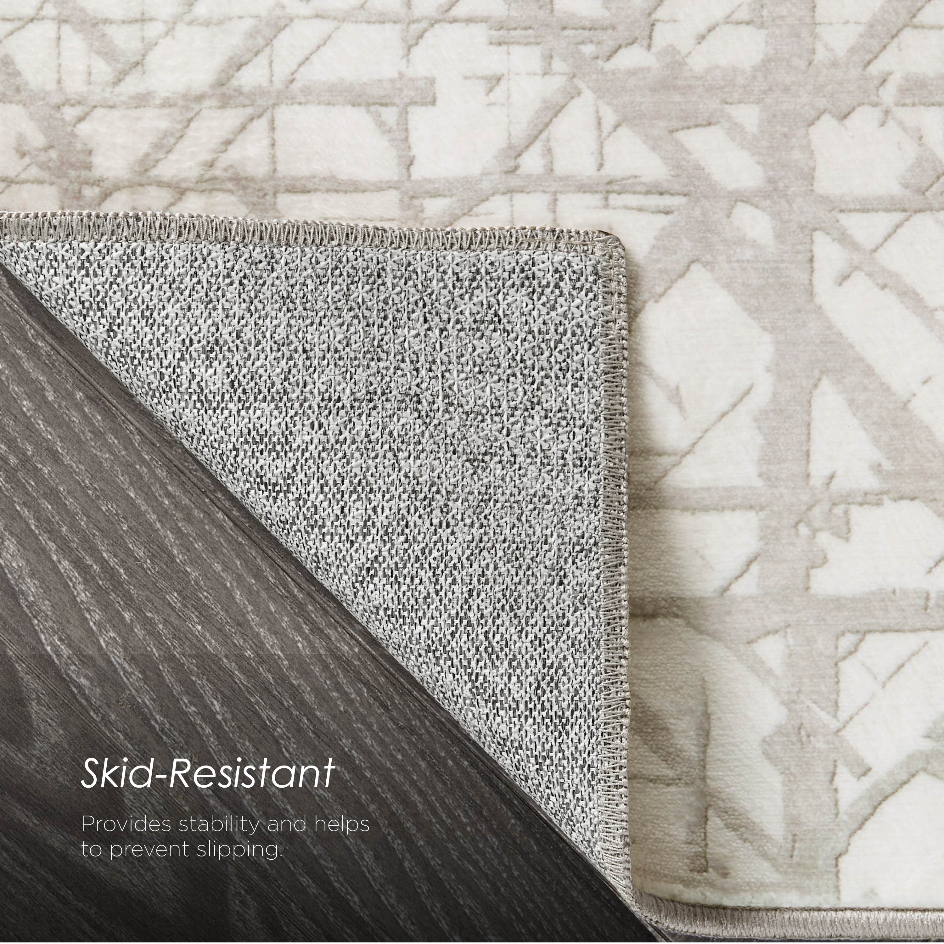 Aria Ivory Dream Mink Printed Chenille Rugs