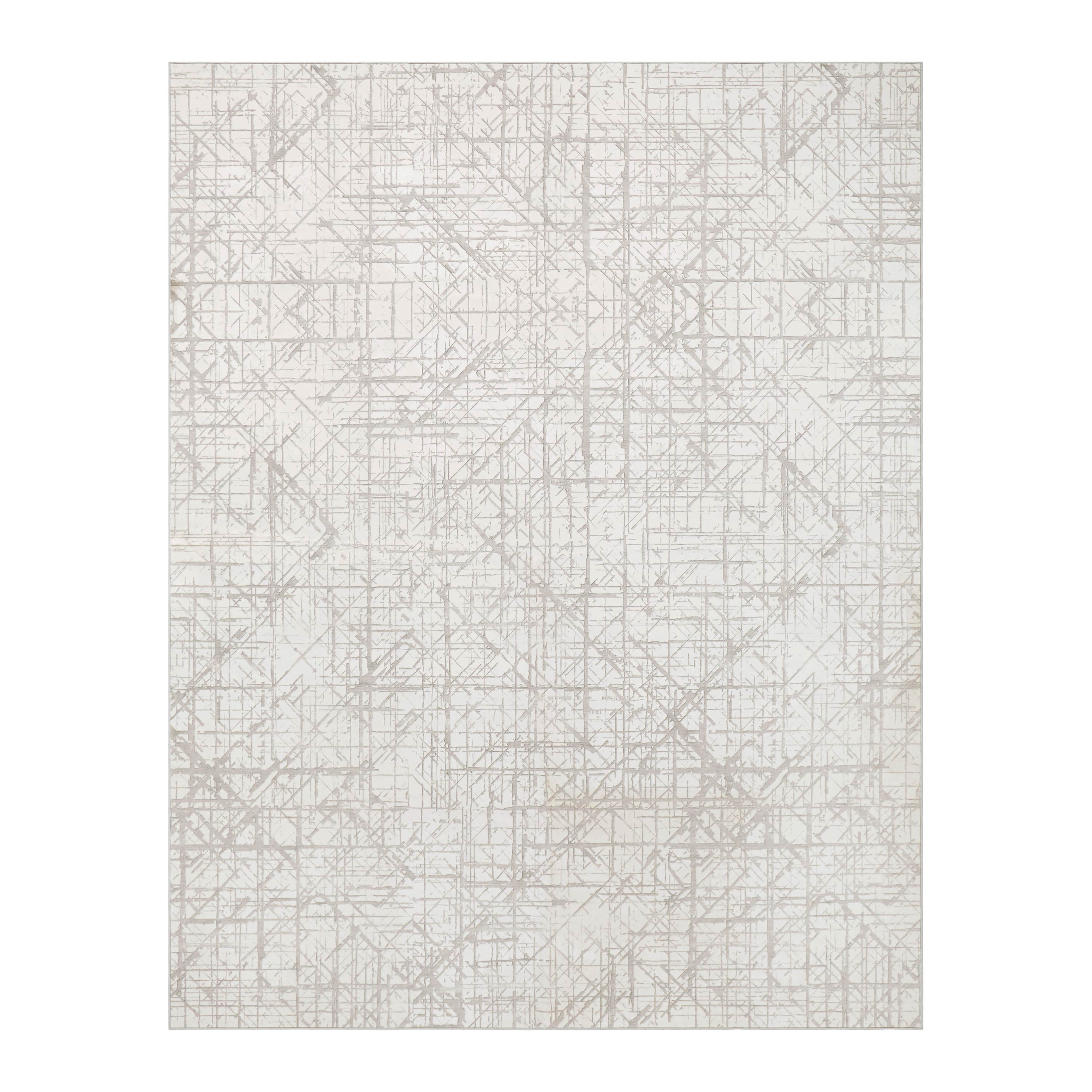 Aria Ivory Dream Mink Printed Chenille Rugs