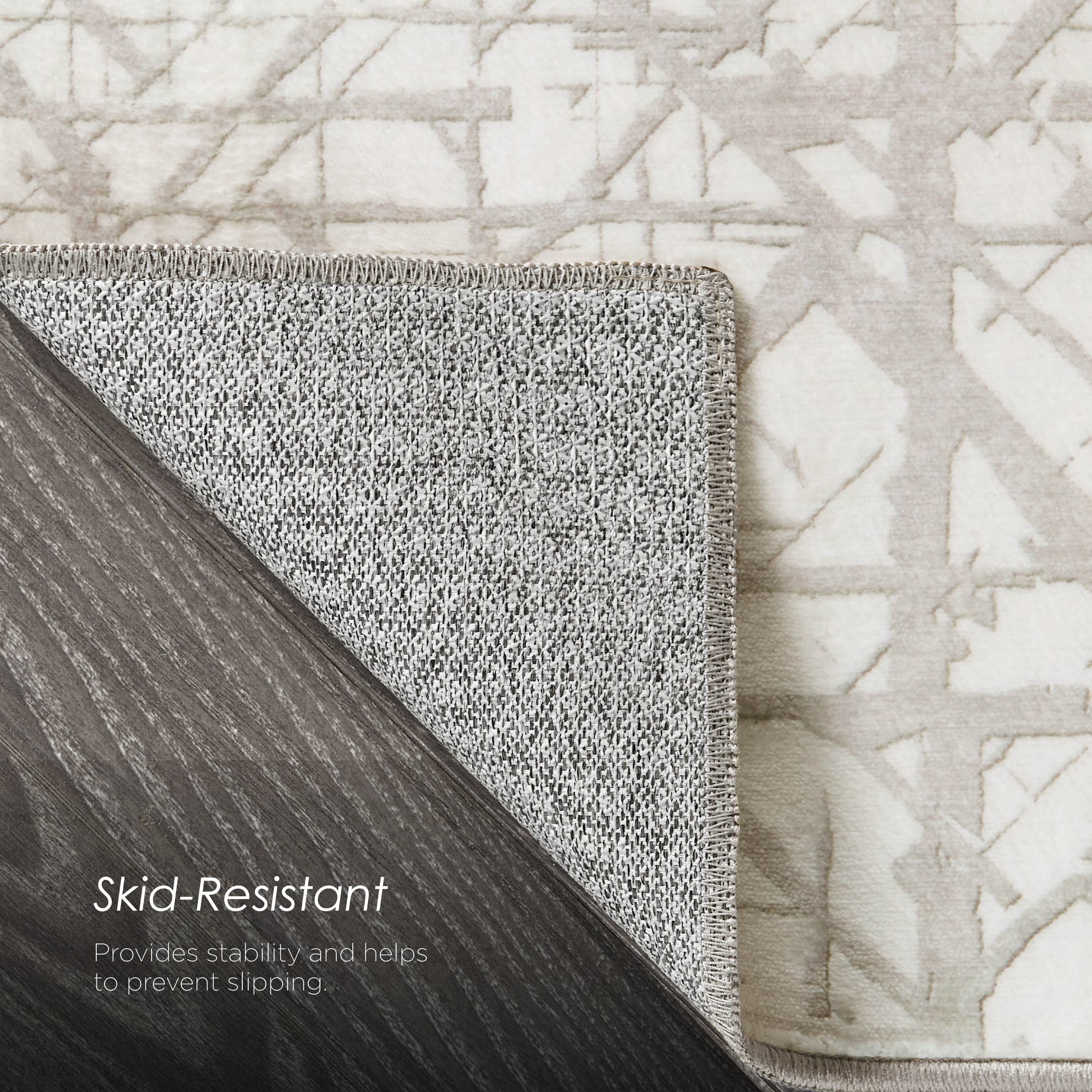 Aria Ivory Dream Mink Printed Chenille Rugs
