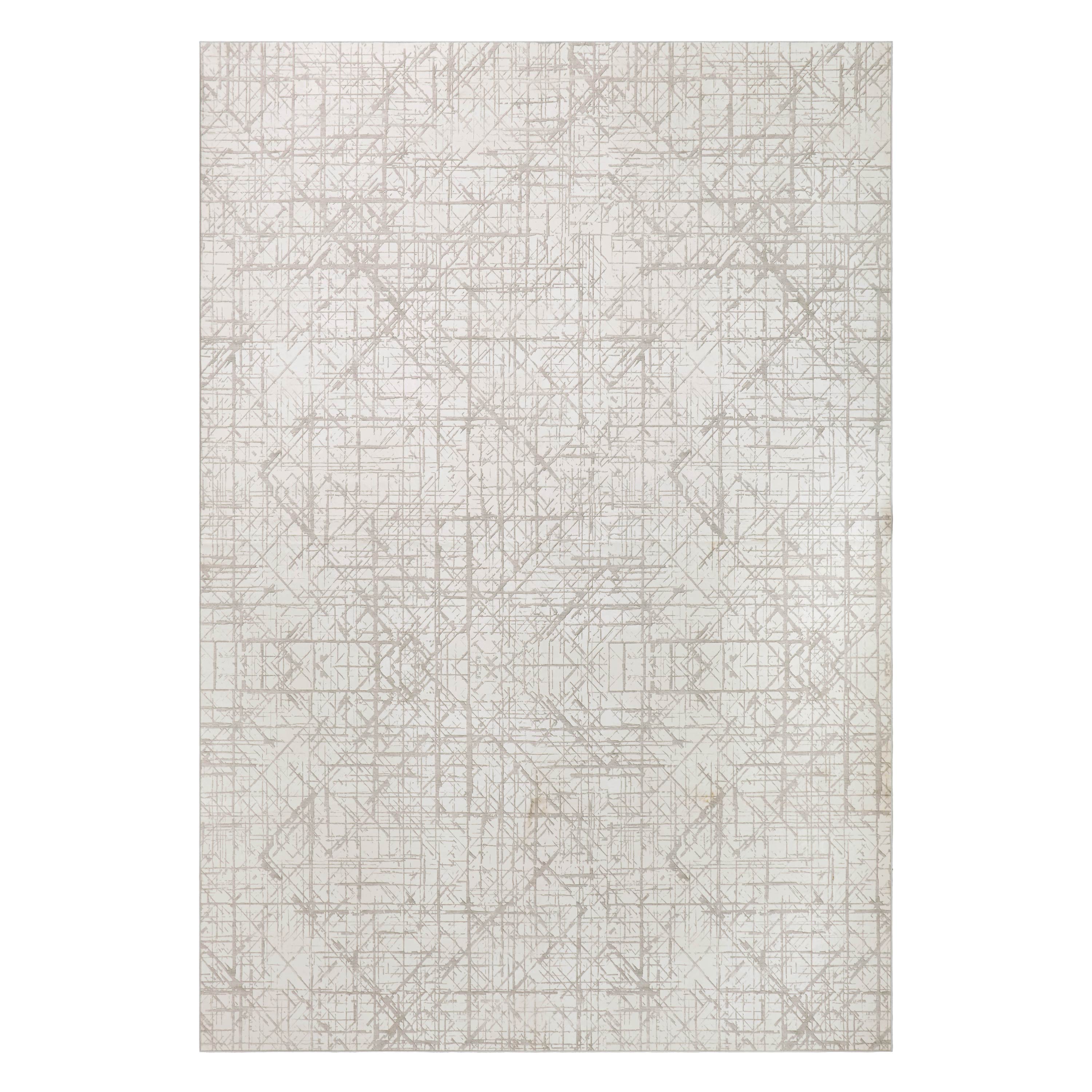 Aria Ivory Dream Mink Printed Chenille Rugs