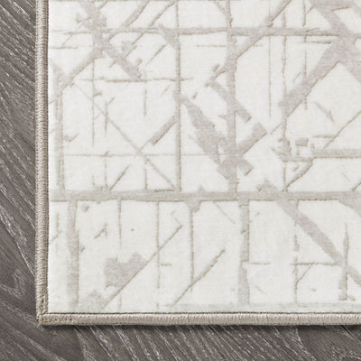 Aria Ivory Dream Mink Printed Chenille Rugs