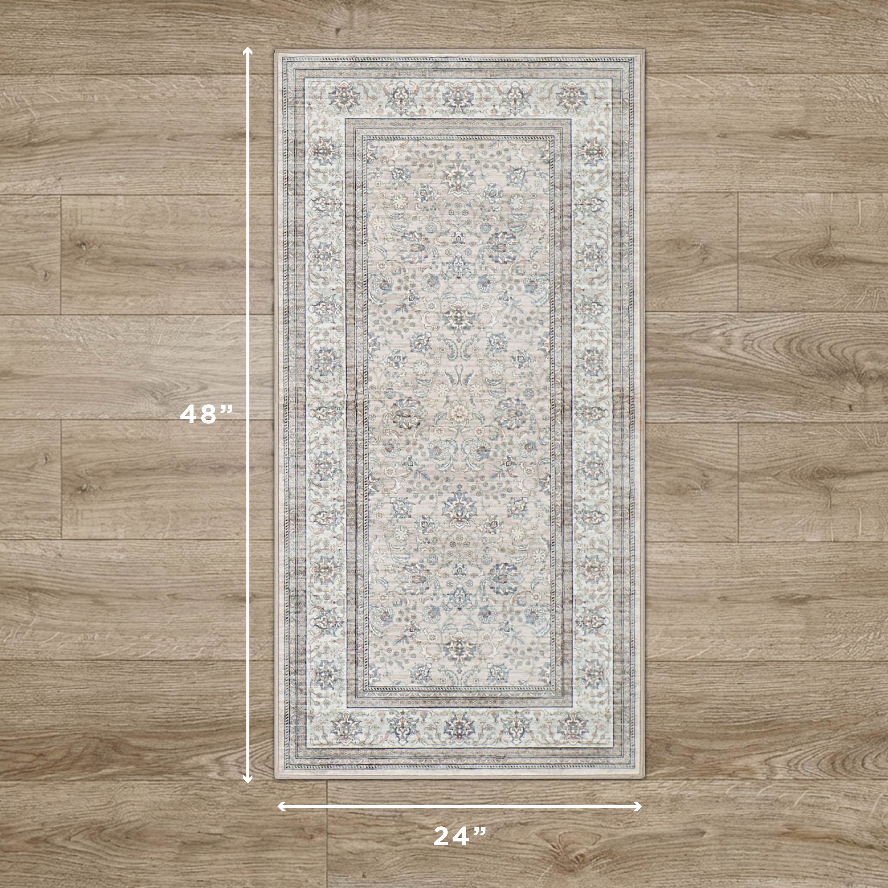 Finley Dream Mink Printed Chenille Rug
