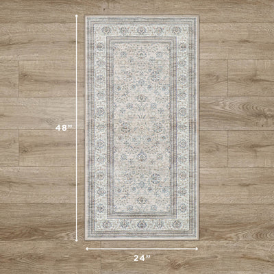 Finley Dream Mink Printed Chenille Rug