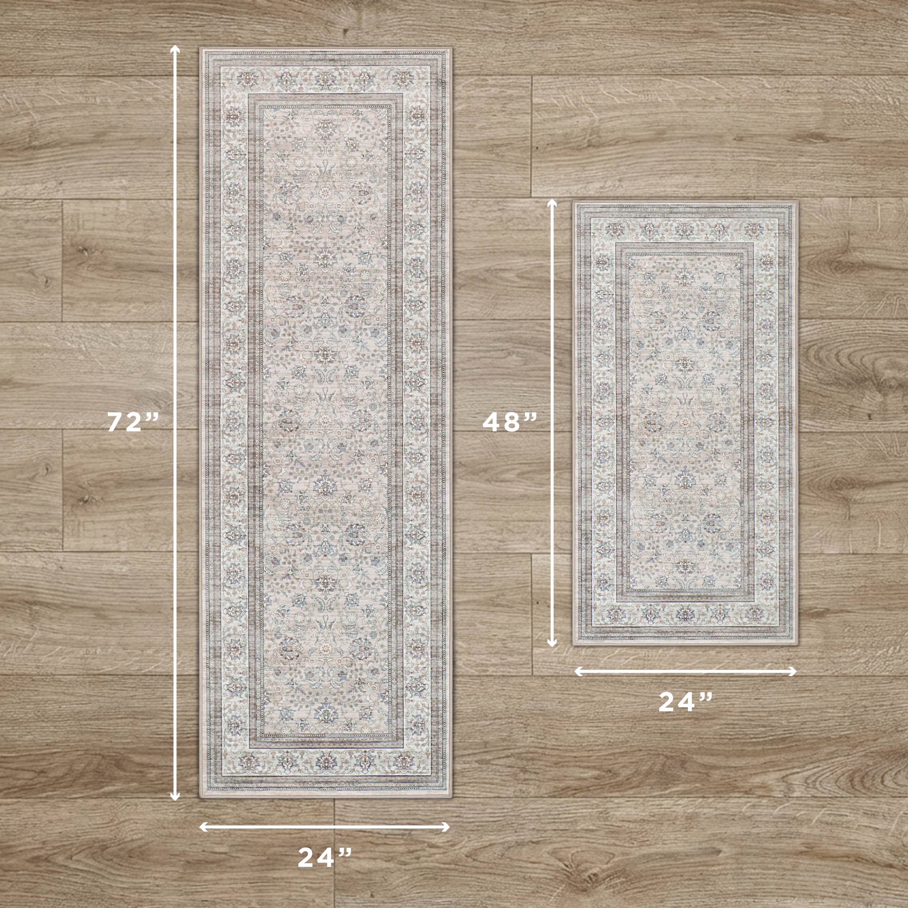 Finley Dream Mink Printed Chenille Rug