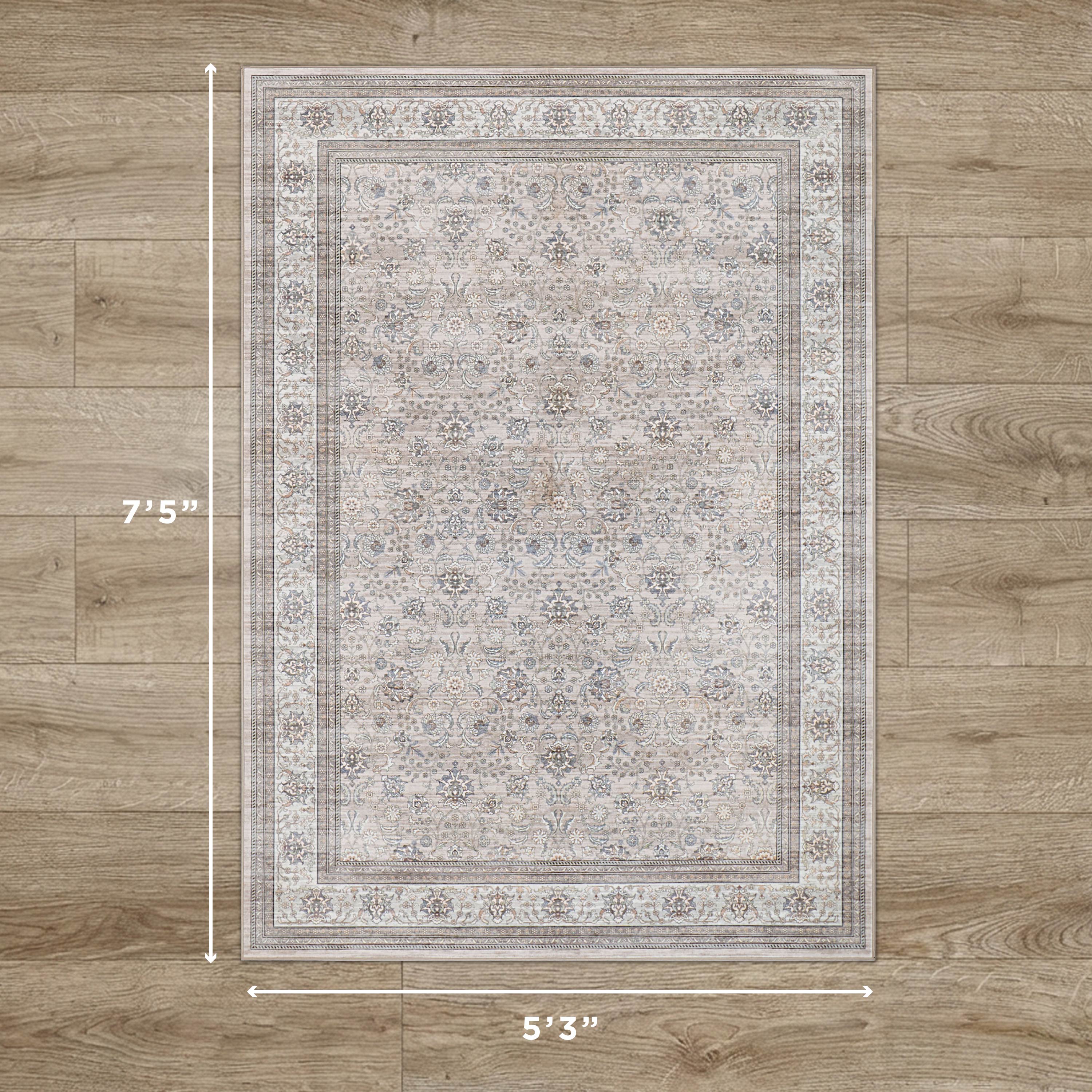 Finley Dream Mink Printed Chenille Rug