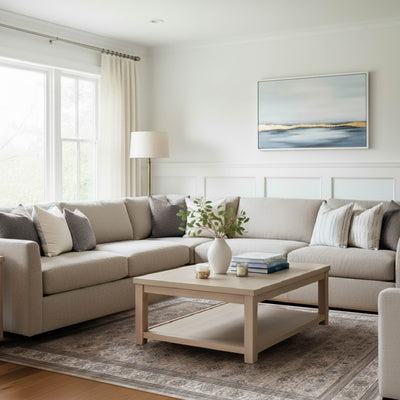 Finley Dream Mink Printed Chenille Rug