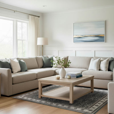 Finley Dream Mink Printed Chenille Rug