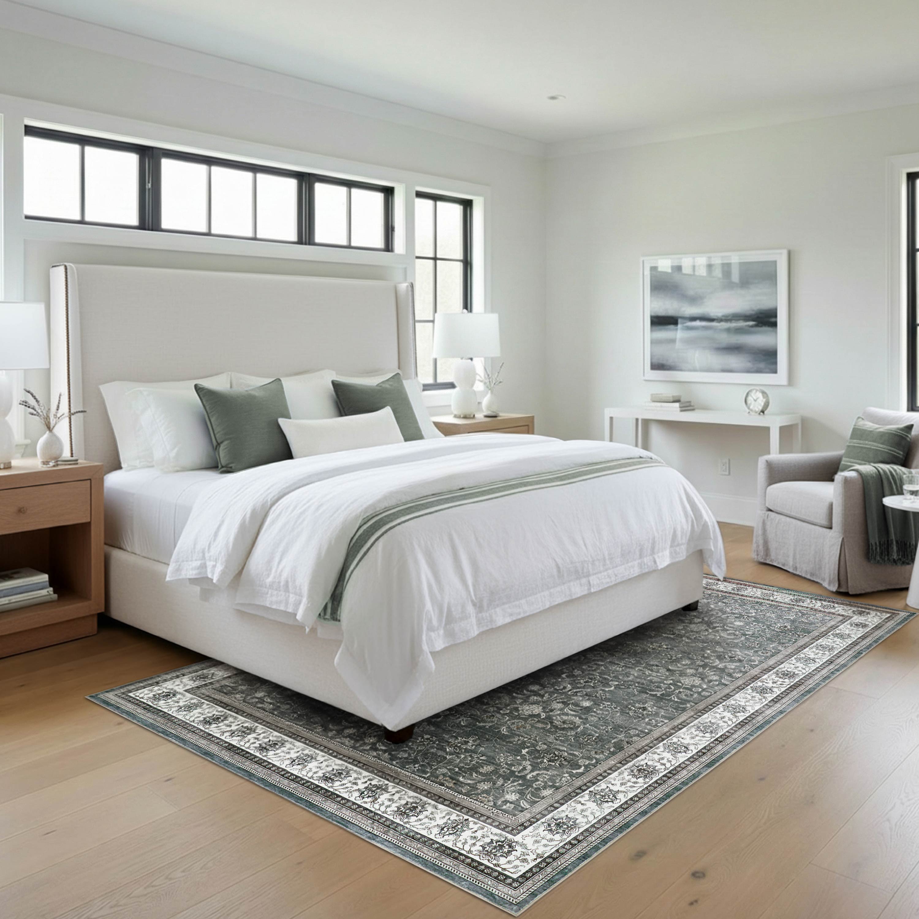 Finley Dream Mink Printed Chenille Rug