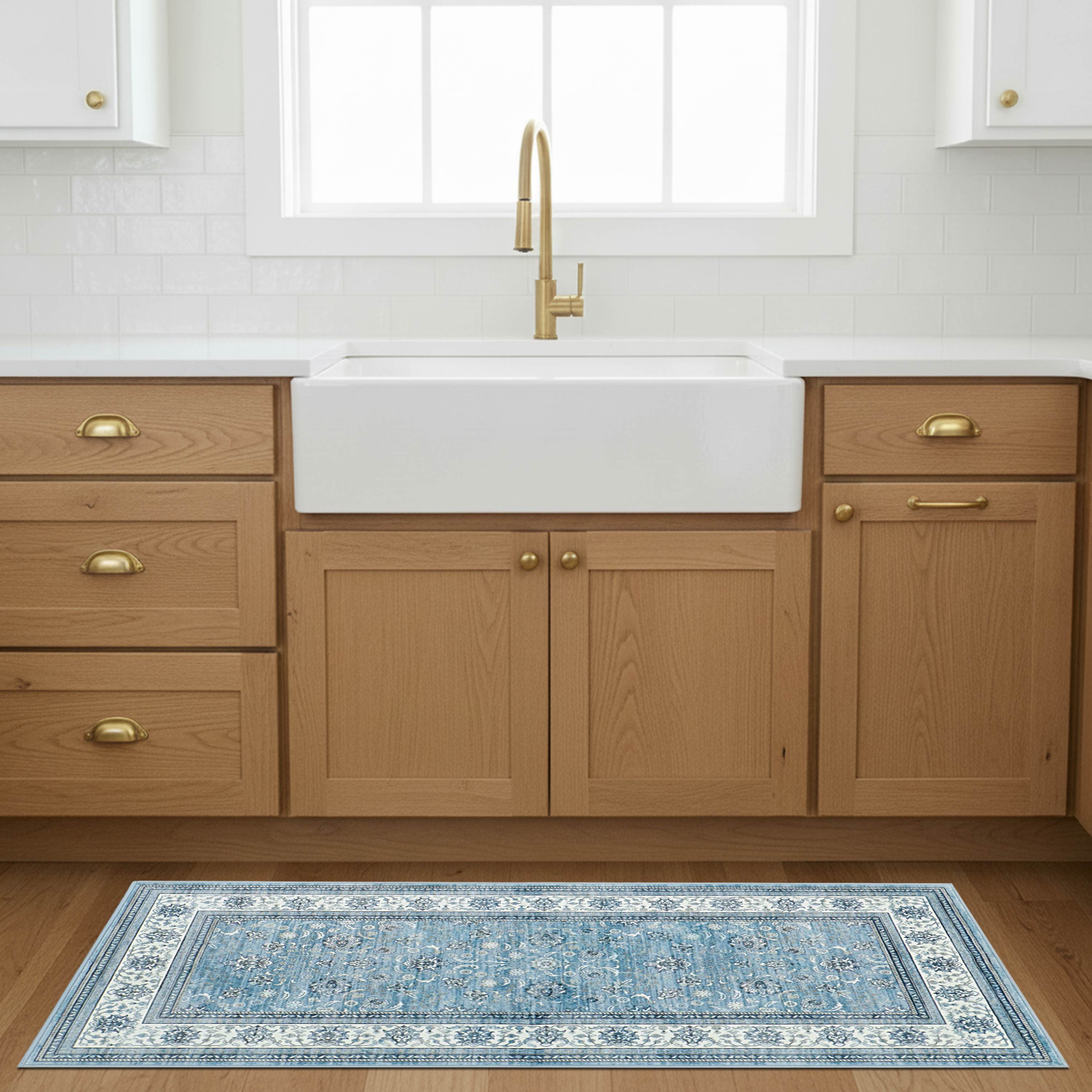 Finley Dream Mink Printed Chenille Rug