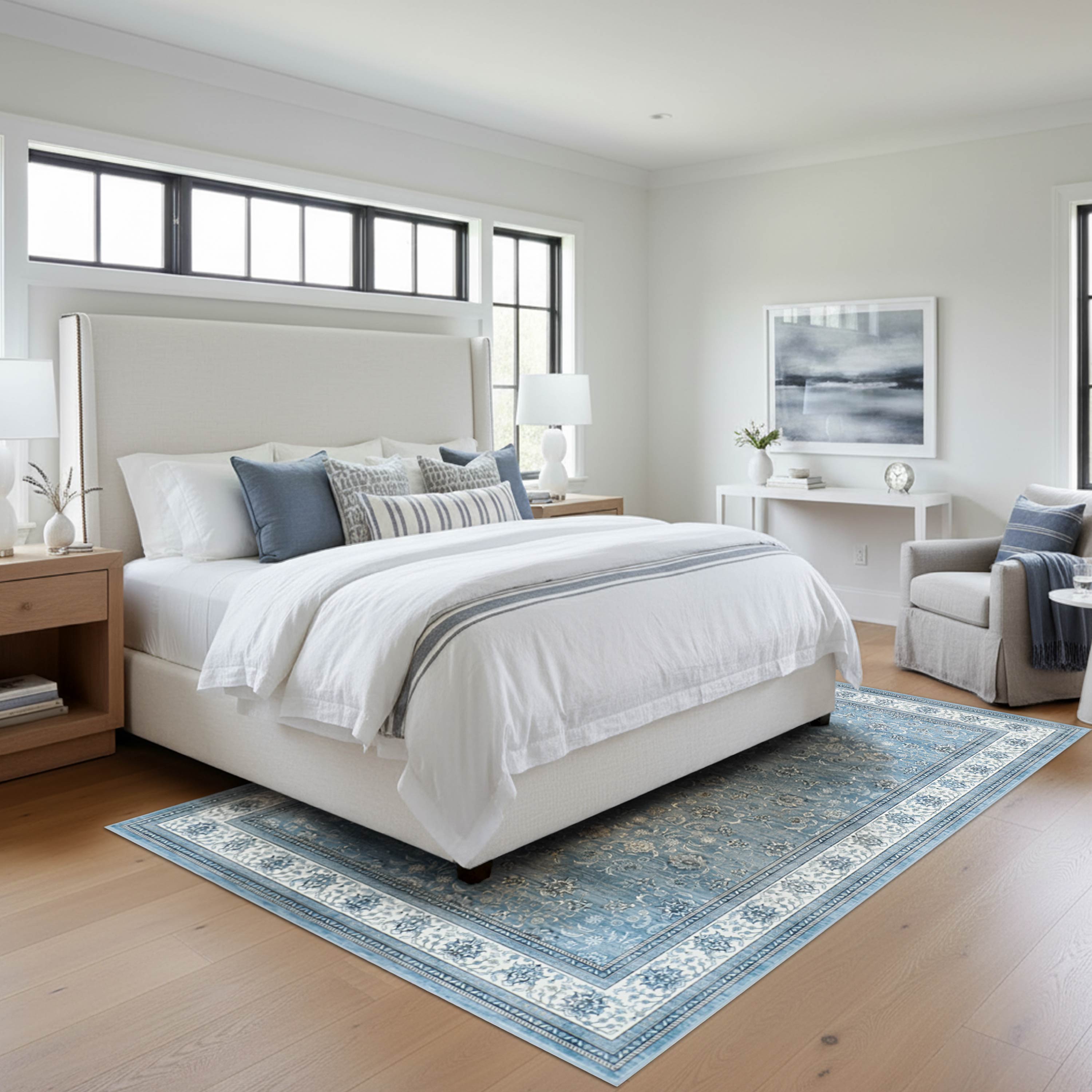Finley Dream Mink Printed Chenille Rug
