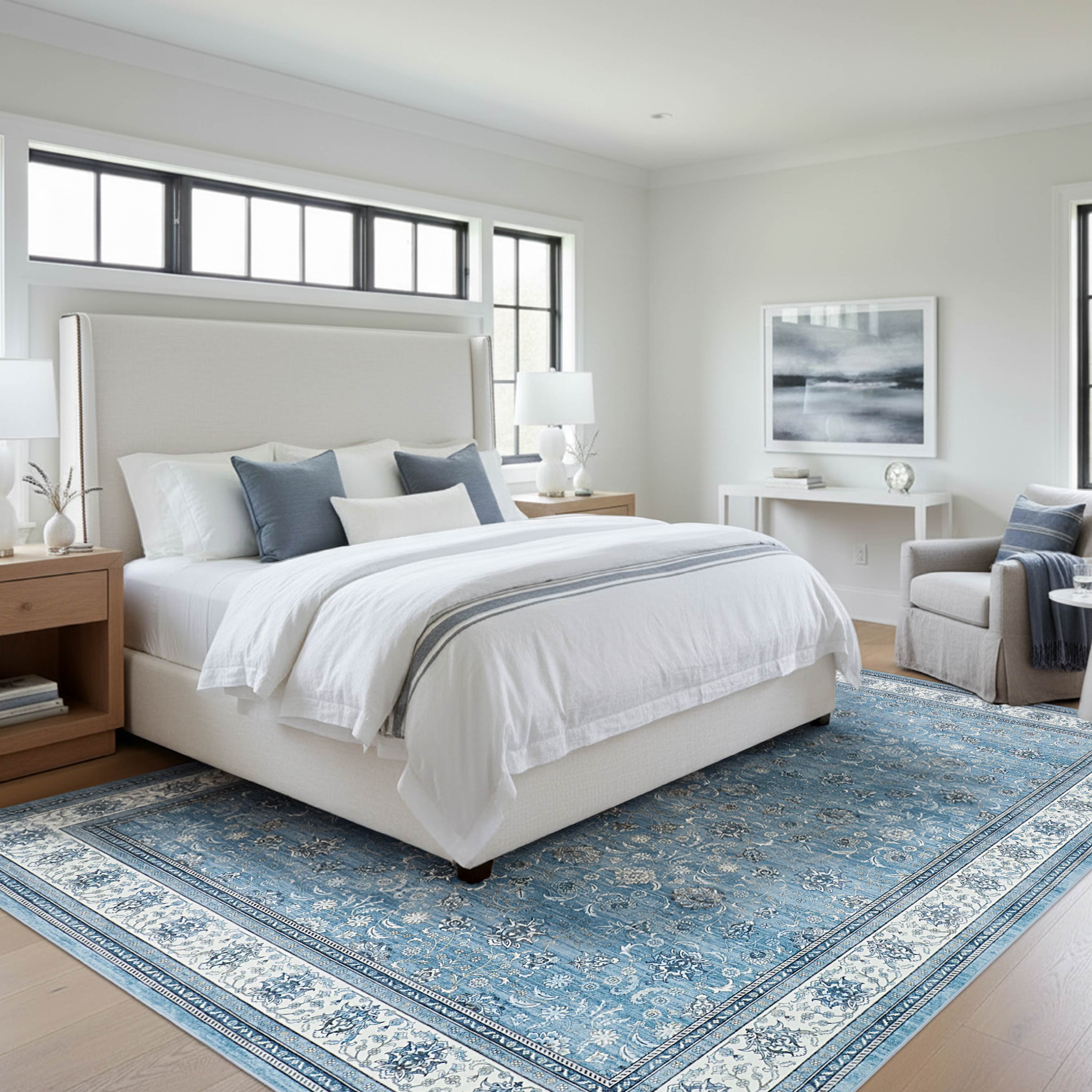 Finley Dream Mink Printed Chenille Rug