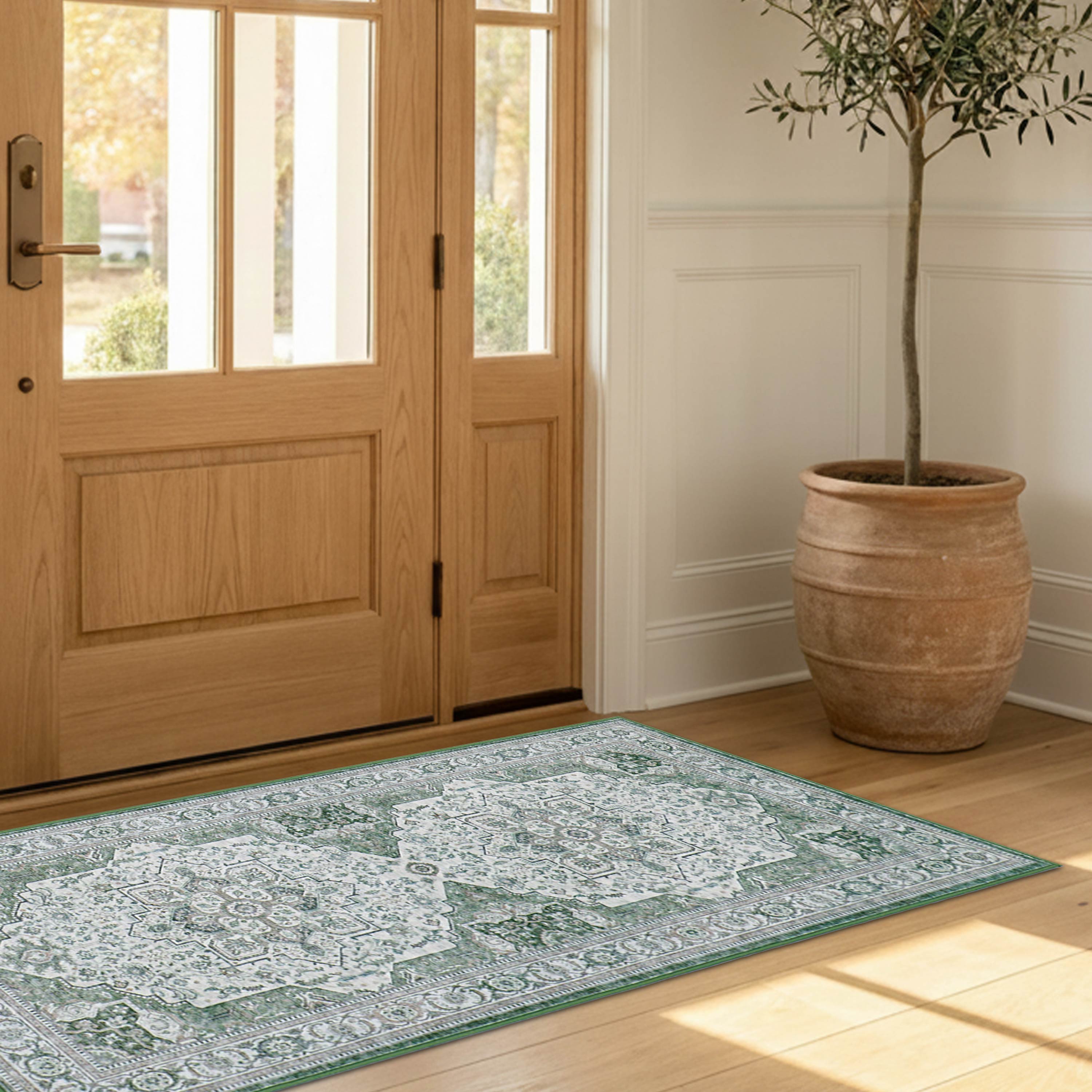Rylan Dream Mink Printed Chenille Rugs