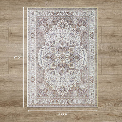 Rylan Dream Mink Printed Chenille Rugs