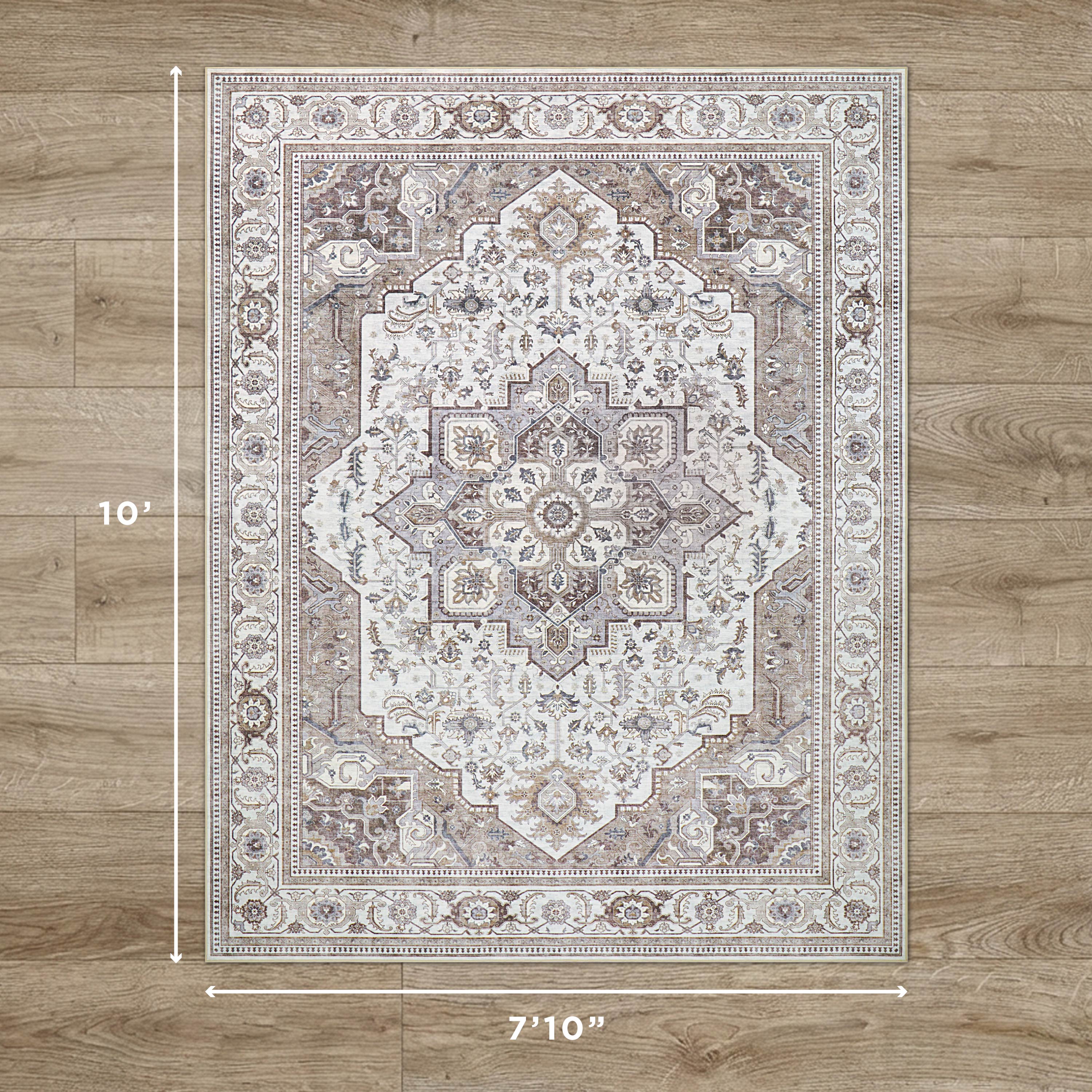 Rylan Dream Mink Printed Chenille Rugs