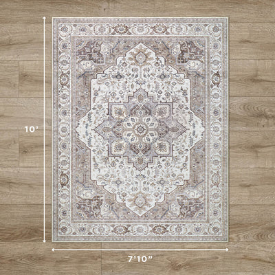 Rylan Dream Mink Printed Chenille Rugs